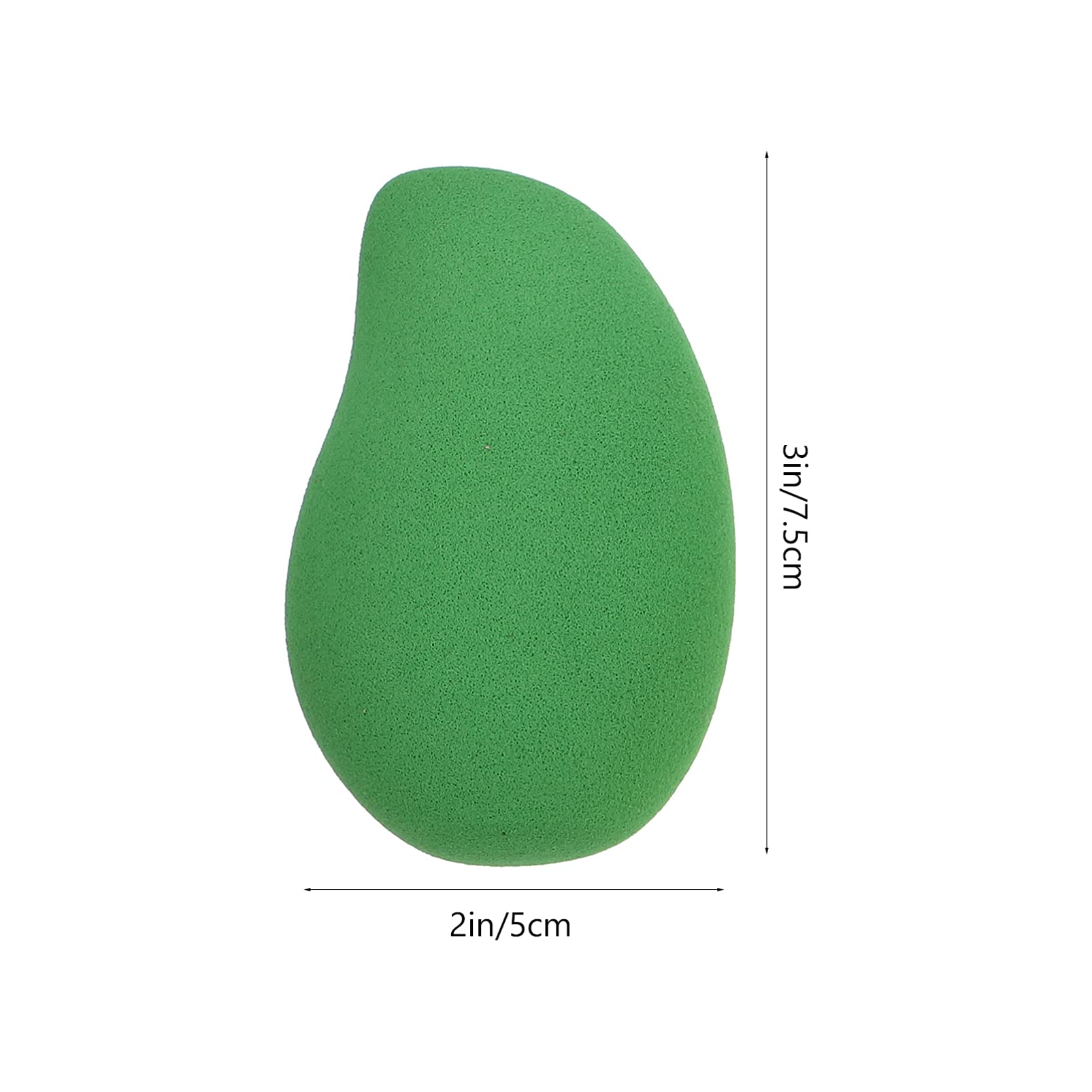 5-Piece Mango Shaped Makeup Sponge Set - Soft Blending Egg Puffs for Foundation, Concealer & Powder - Gentle Exfoliating & Cleansing Sponge for Face & Eyebrows - Perfect for Travel, Salon & Daily Makeup Application