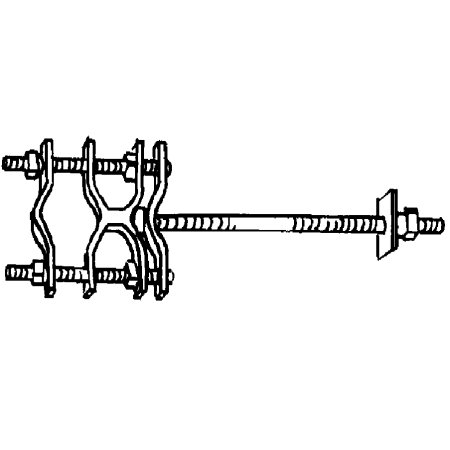 CommScope Mounting Clamps for Wood - 2 Pack - Heavy Duty Cable Clamps for Secure Wire Management - Perfect for Home, Office, and Outdoor Installations
