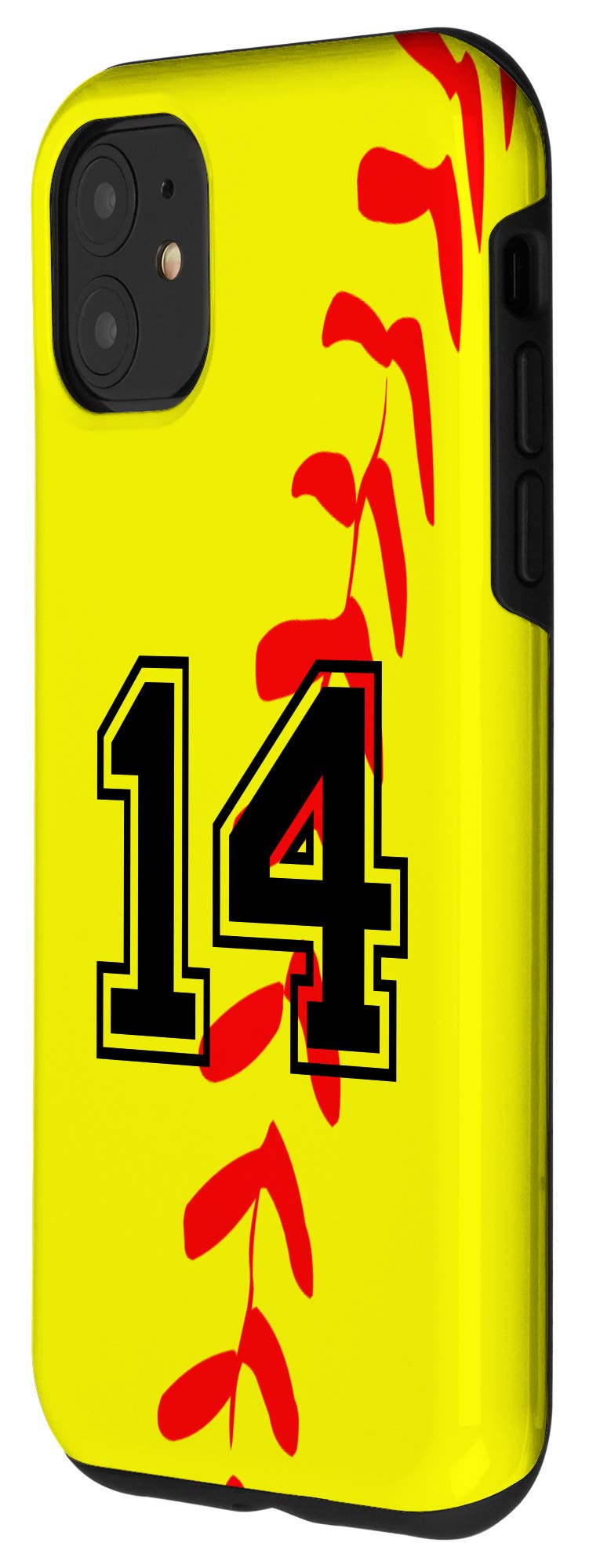iPhone 11 Case with Softball Jersey Number 14 - Durable Protective Phone Cover for Baseball Fans | Perfect for Games, Sports Events & Team Spirit