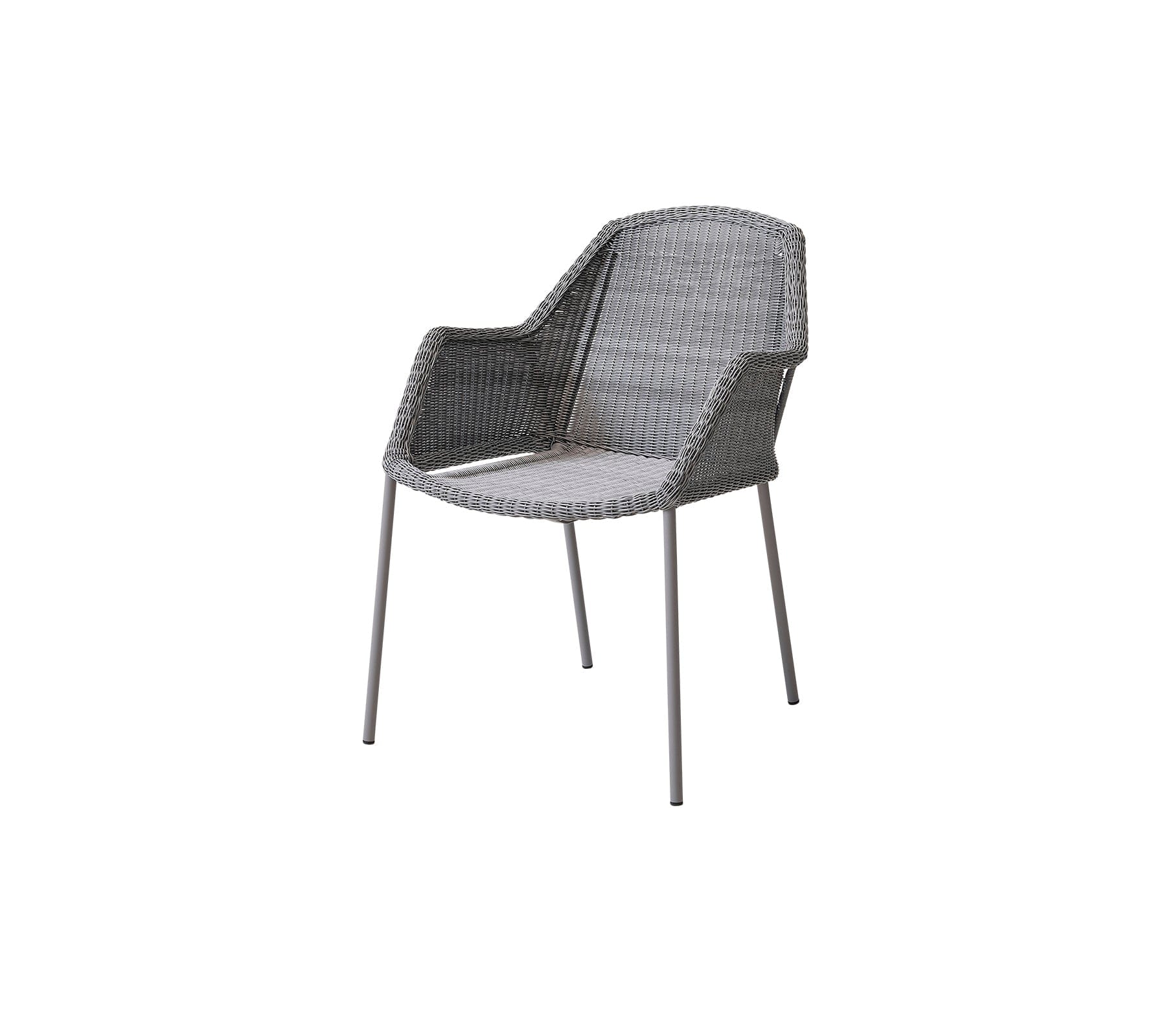 Breeze Stackable Outdoor Dining Armchair Set of 2 - Weather-Resistant Patio Chairs for Backyard, Poolside & Garden Relaxation