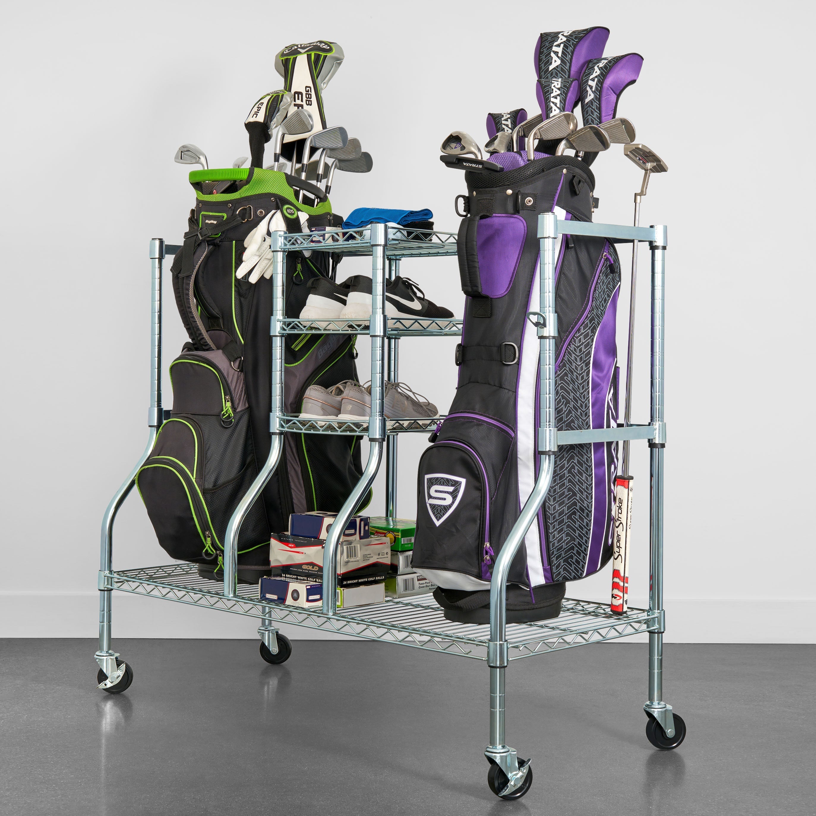 Premium Golf Bag Organizer - 14 Pocket Storage for Clubs, Balls & Accessories | Durable & Lightweight | Perfect for Golfers, Tournaments & Travel