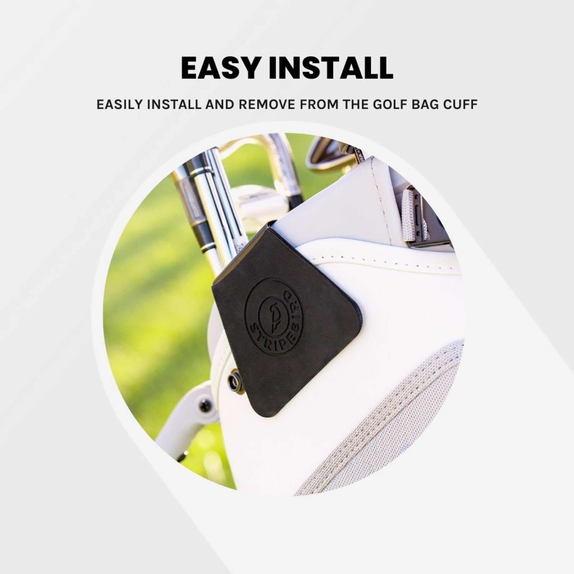 Stripebird Magnetic Golf Hub - Golf Bag Attachment for Magnetic Accessories | Easily Organize & Access Golf Gear | Perfect for Golfers, Driving Range & Course Play