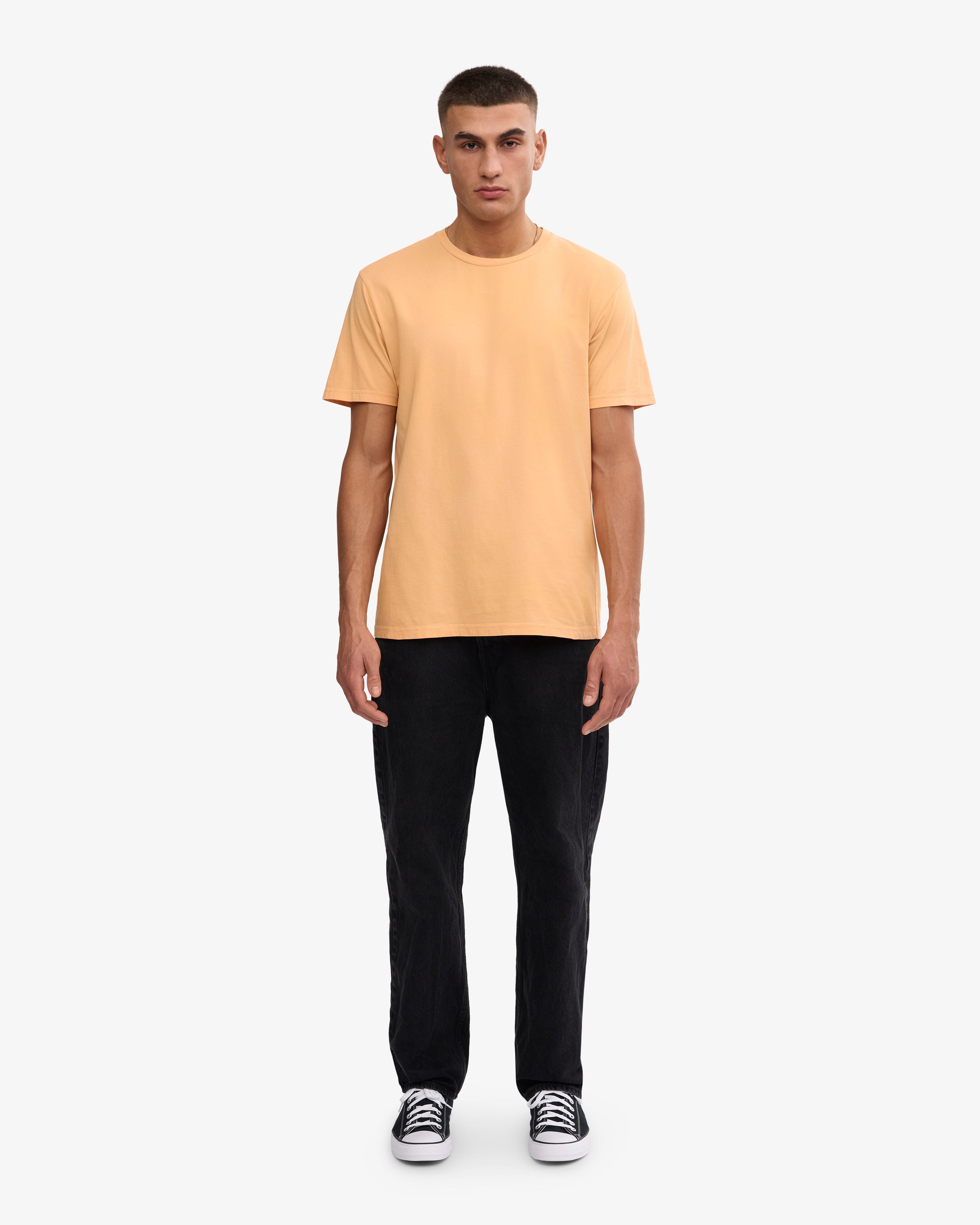 Classic Organic Cotton T-Shirt for Men & Women - Soft & Comfortable Sandstone Orange Tee - Perfect for Casual Wear, Gym, and Everyday Outfits
