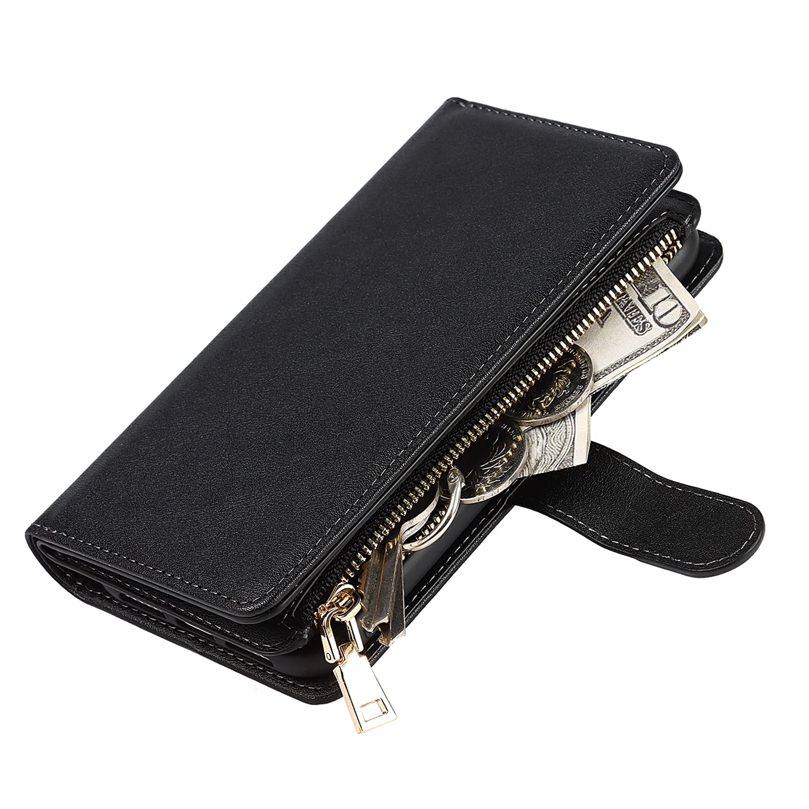 Jaorty Premium PU Leather Wallet Case for iPhone XR (6.1