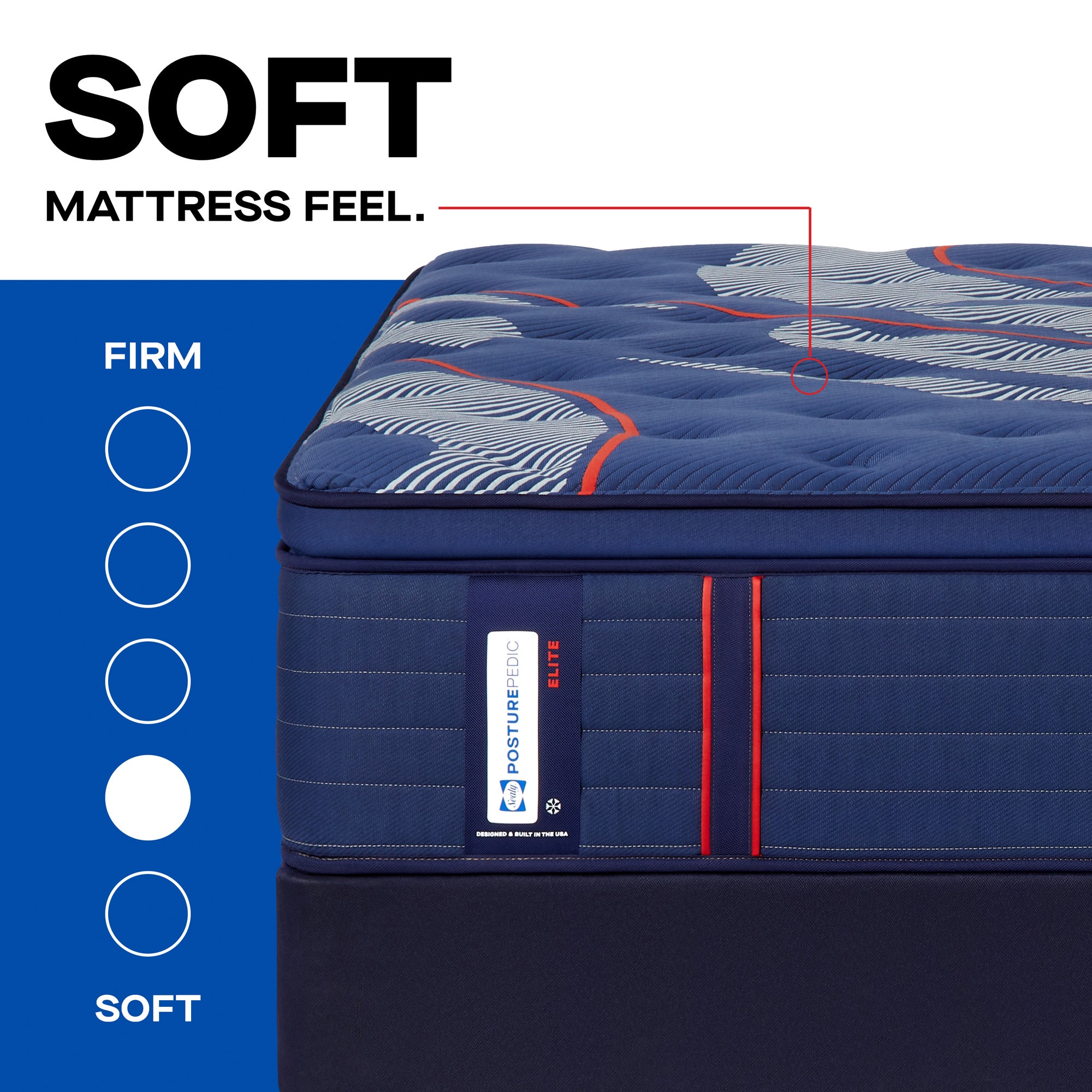 Sealy Posturepedic Elite Albany Soft Pillowtop Mattress - Queen Size Plush Support for Back Pain Relief | Perfect for Master Bedroom & Guest Room Comfort