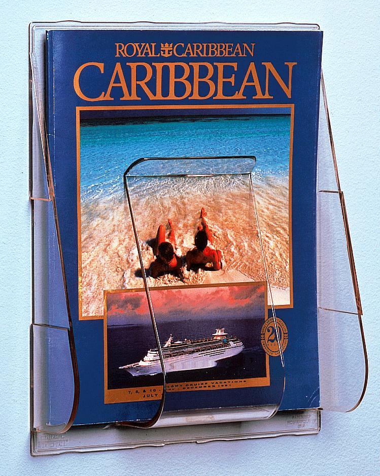 A4 Brochure Holder - Single Pocket Wall Mounted Display Stand for Office, Restaurant & Retail - Organize Flyers, Menus & Promotional Materials