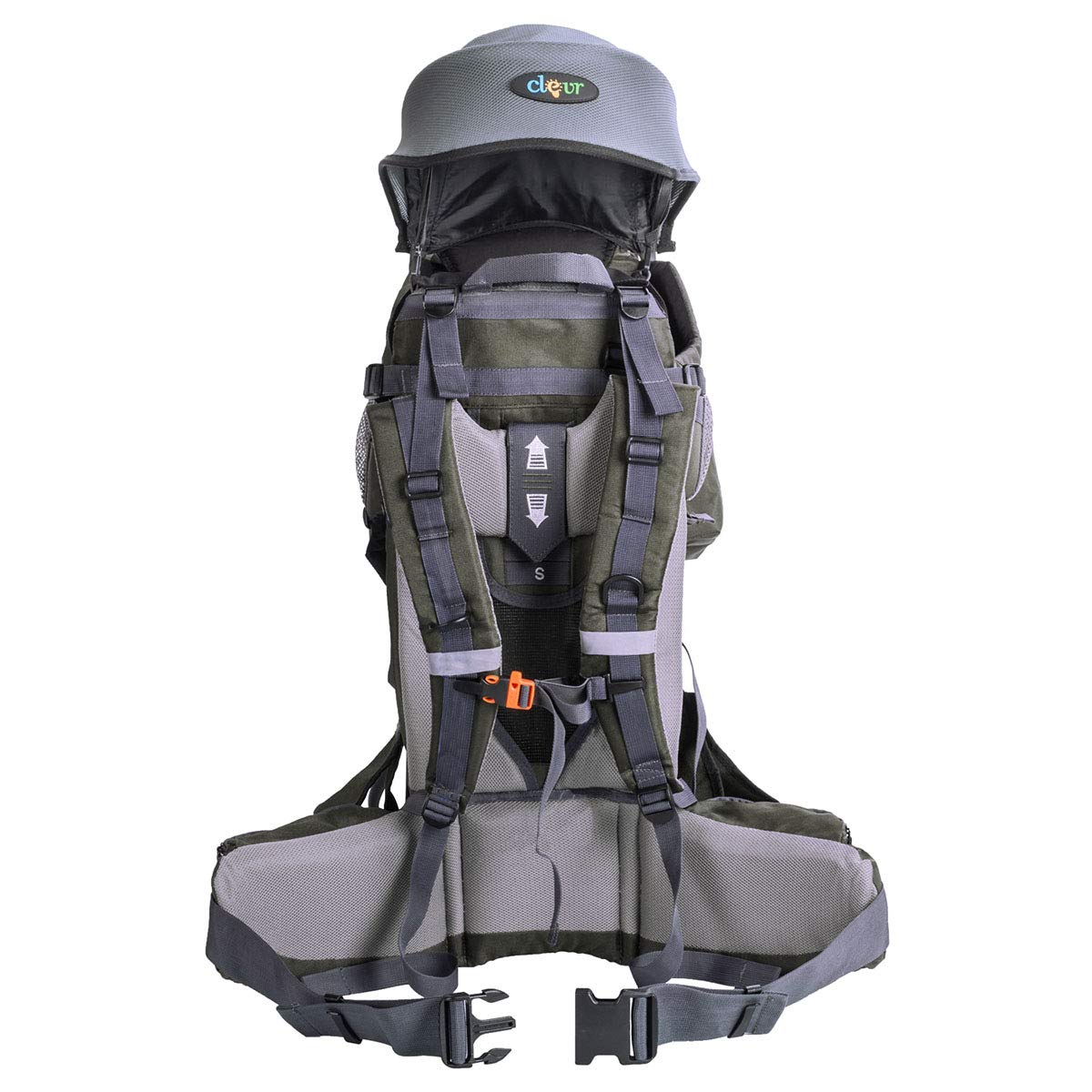 ClevrPlus Urban Explorer Child Carrier Hiking Backpack for Babies & Toddlers - Lightweight, Ergonomic Design - Olive Green - Perfect for Outdoor Adventures, Hiking & Travel
