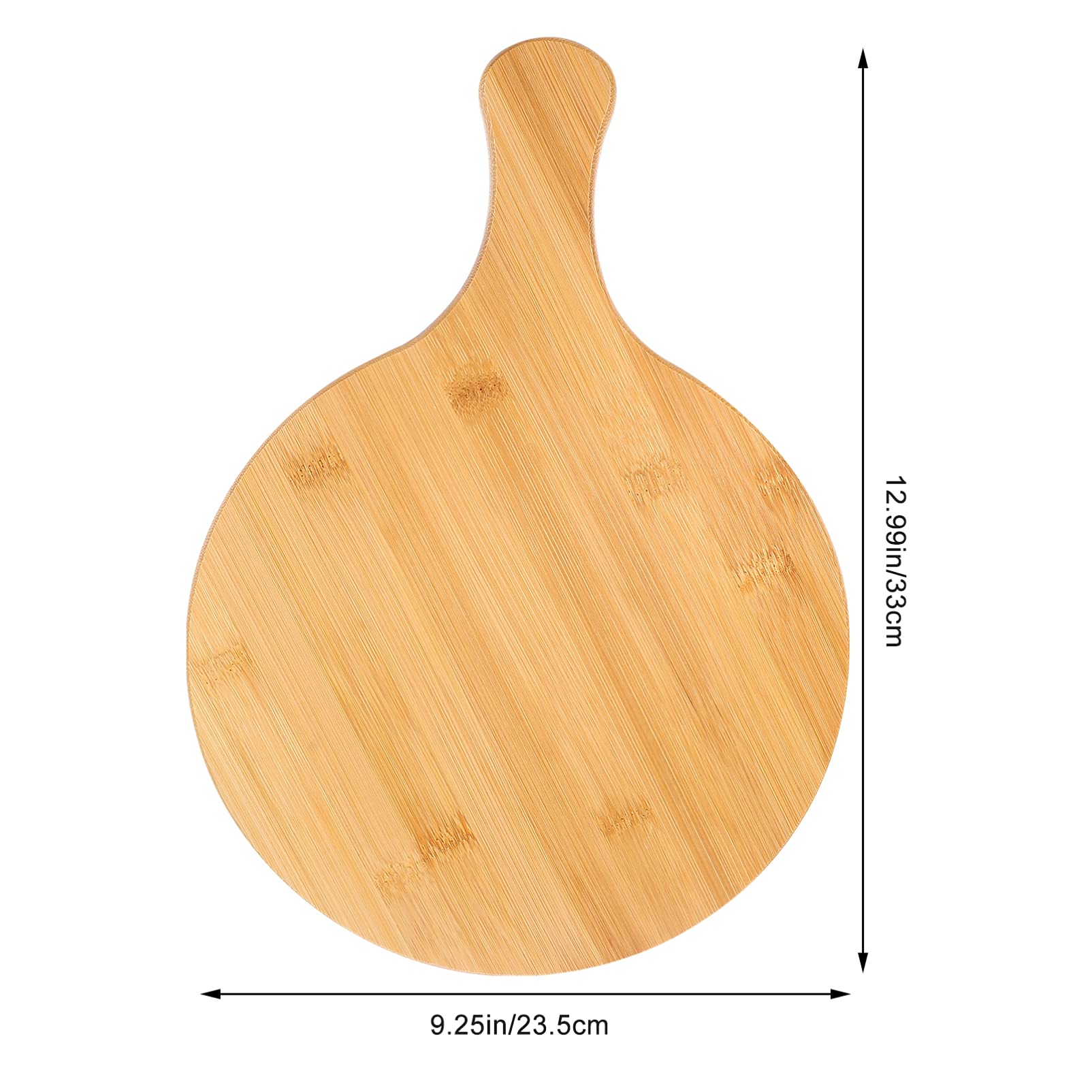 Cabilock 1-Piece Round Wooden Serving Board - Perfect for Appetizers, Crackers, Bread, Pizza, Desserts & Sushi | Bamboo Wood Tray for Coffee Table, Party Platter & Charcuterie Display