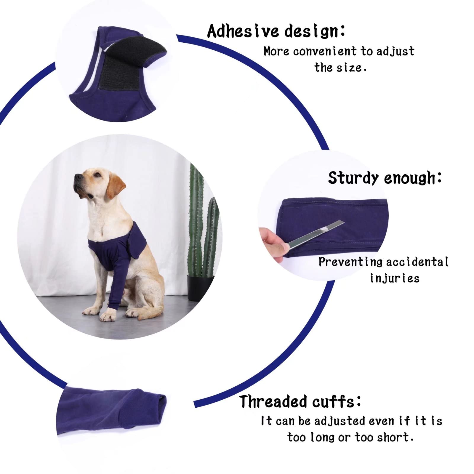 Xqpetlihai Dog Recovery Sleeves - Post-Surgery Knee Brace for Dogs, Licking Prevention & Abrasion Resistant Pet Leg Wraps - Alternative to Cone Collar (S) - Perfect for Post-Op Care, Wound Protection & Comfortable Healing
