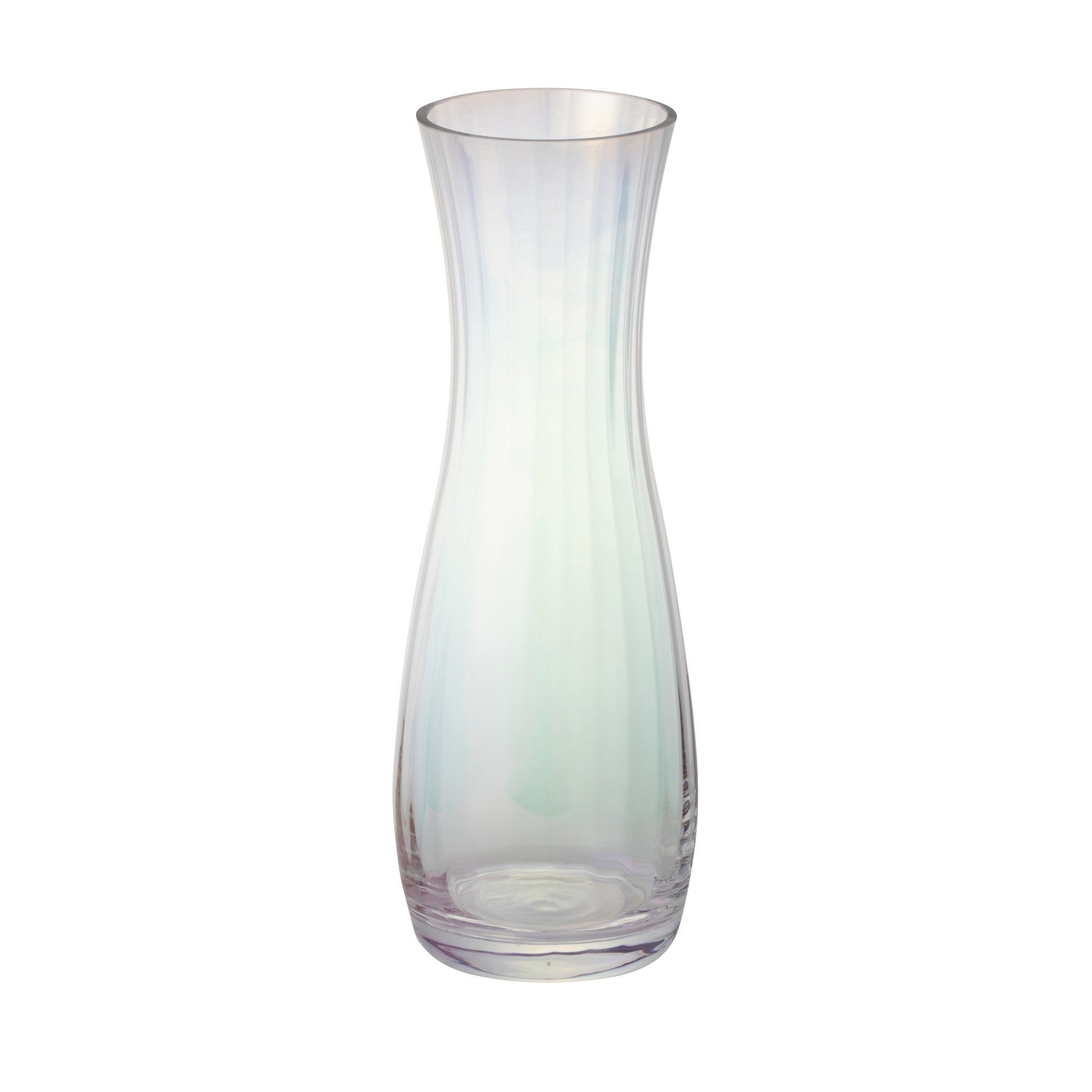 Luster Large Clear Glass Flower Vase - Elegant Home Decor for Living Room, Dining Table & Wedding Centerpieces
