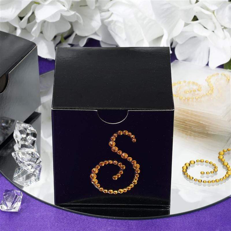12-Piece Gold Letter Rhinestones Gem Stickers for DIY Crafts, Scrapbooking, and Nail Art - Perfect for Home Decor, Wedding Invitations, and Party Decorations