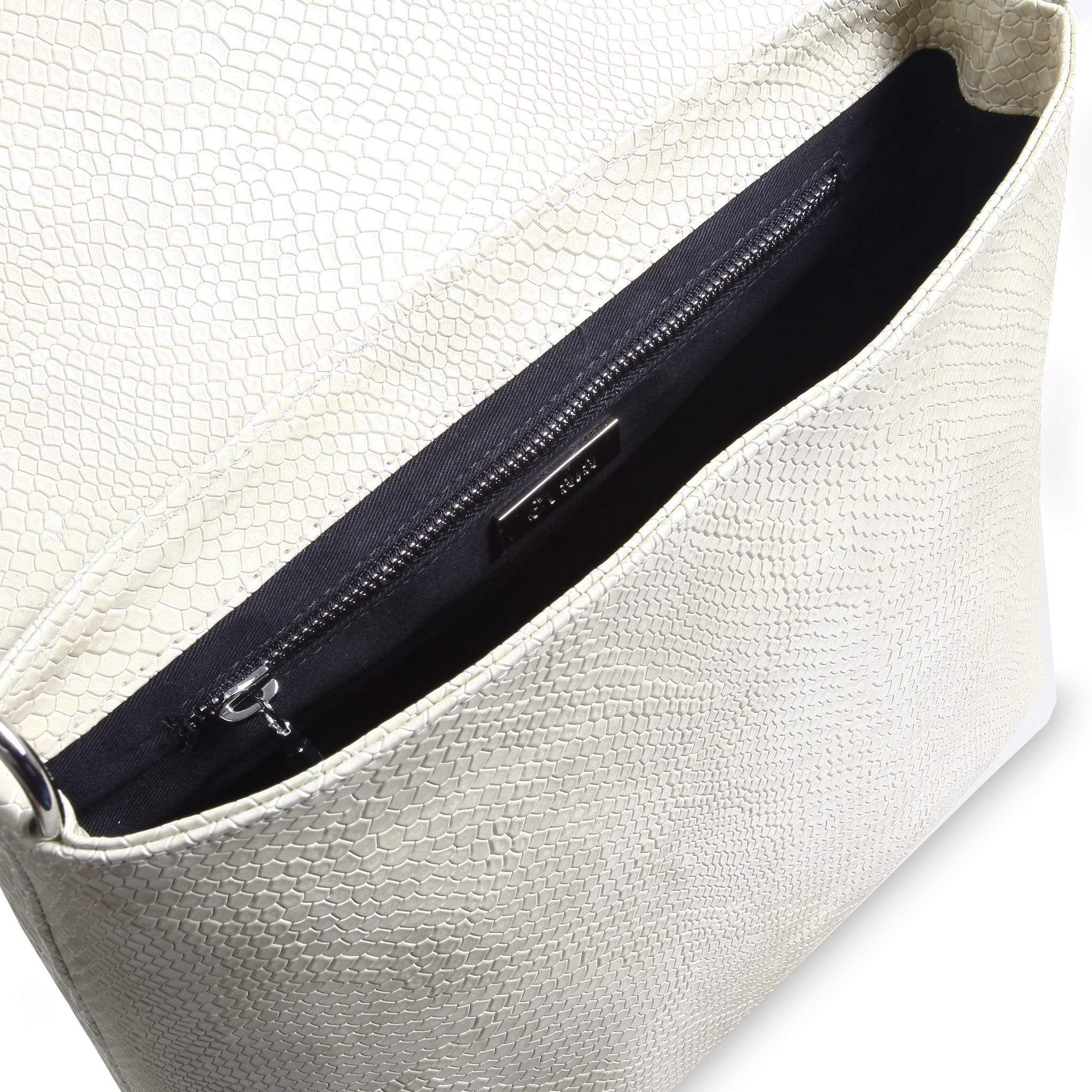 Gemma Vegan Leather Backpack for Women - Stylish Cream Faux Leather Laptop Backpack | Perfect for Work, Travel & College