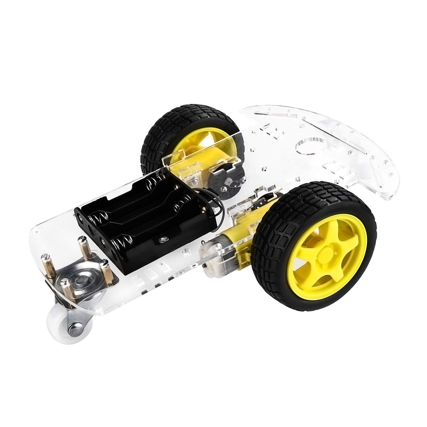 DIY Smart Robot Car Chassis Kit with Motors, Speed Encoder & Battery Box - STEM Learning, Arduino Projects & Robotics for Beginners | Perfect for School Science Fairs, Coding Classes & Maker Workshops