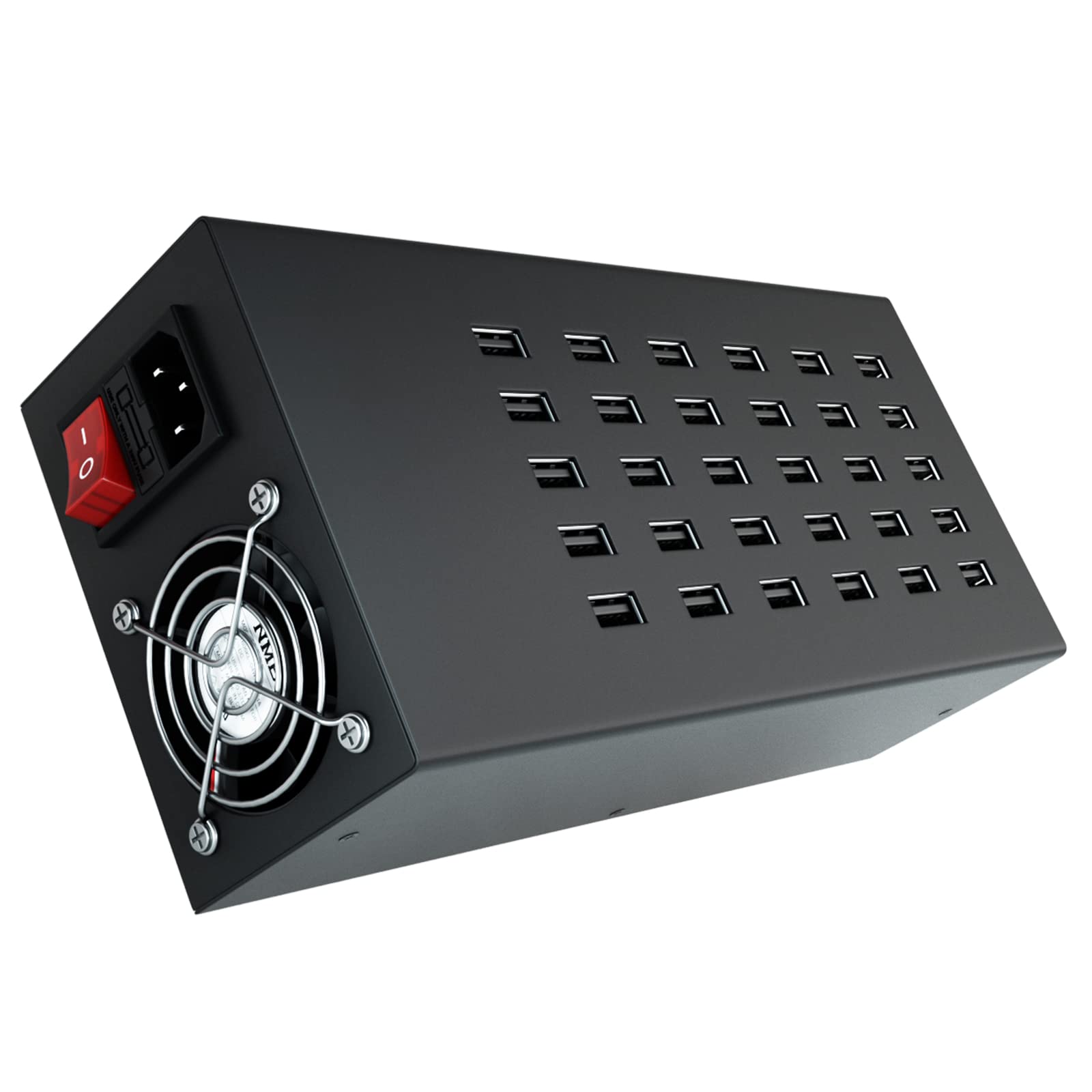 30-Port 300W USB Charging Station for Multiple Devices - Fast Charging Hub for iPhone, iPad, Samsung, Tablets & Electronics - Perfect for Offices, Schools, Hotels & Events