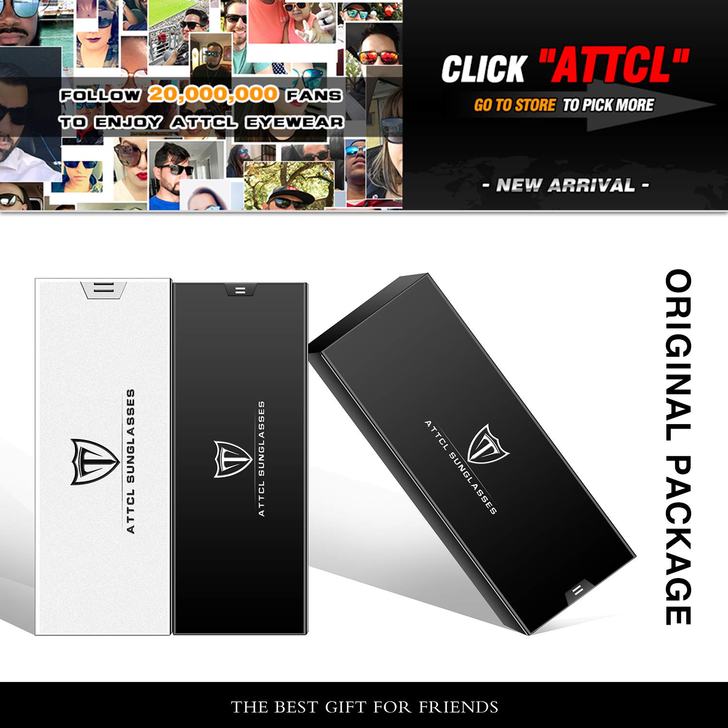 ATTCL Polarized Sunglasses for Women - Metal Frame UV Protection Mirrored Lens - Perfect for Driving, Beach & Outdoor Activities