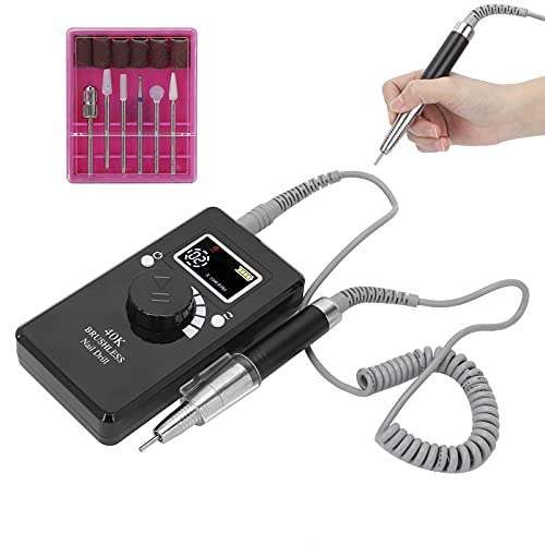 Professional Electric Nail Drill Kit - Portable Manicure & Pedicure Machine with Nail File & Polishing Tools for Home Salon Use | Perfect for DIY Nail Care, Acrylics & Gel Extensions (US)