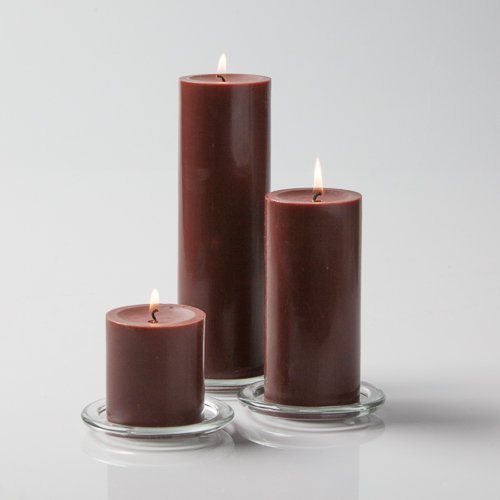 Richland® Brown Pillar Candles Set of 36 - Unscented 10