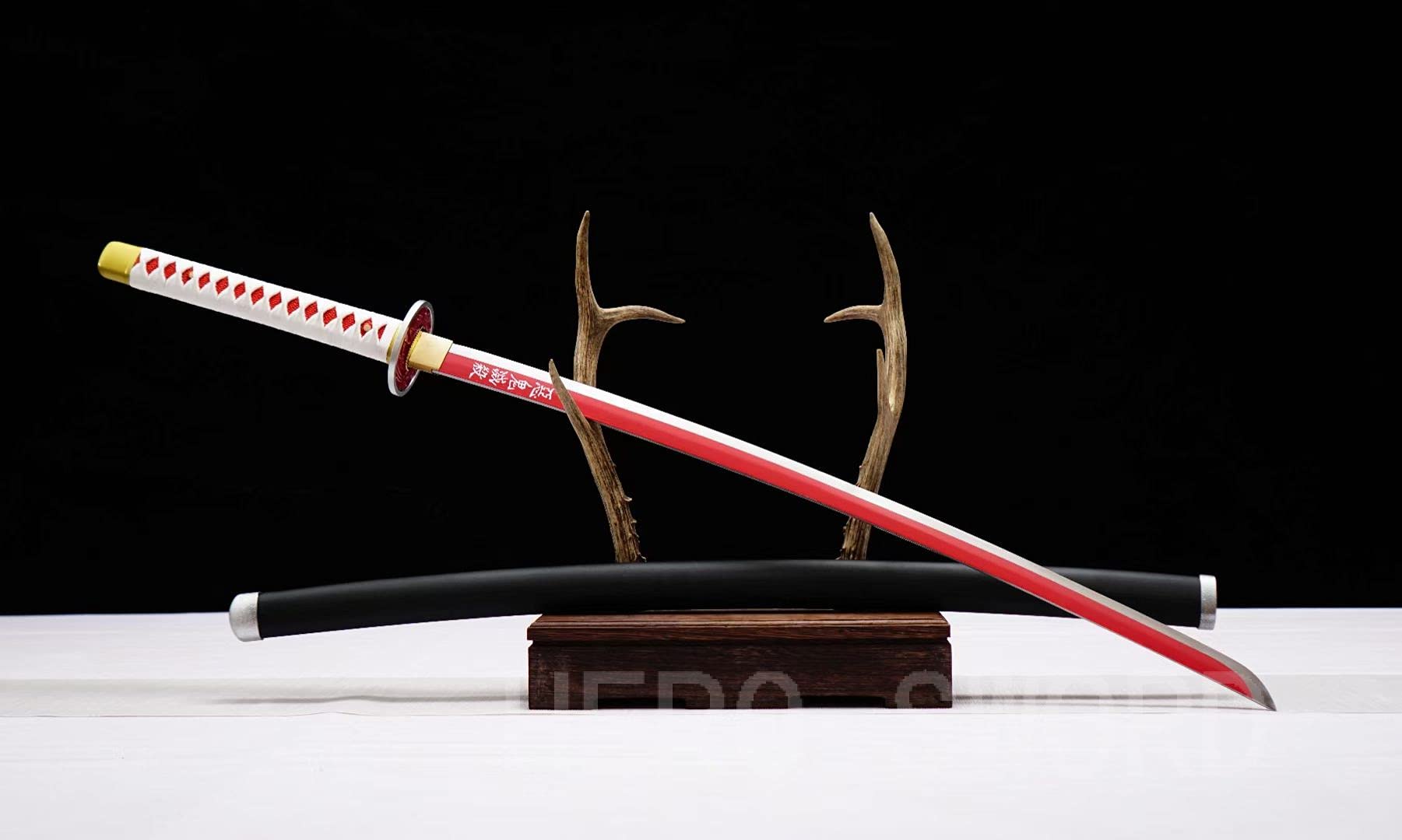 HERO SWORD Japanese Anime Katana - Hand Forged 1045 Carbon Steel Samurai Sword | Full Tang Handmade Demon Slayer Katana | Sharp Practical Blade for Cosplay, Martial Arts & Collection