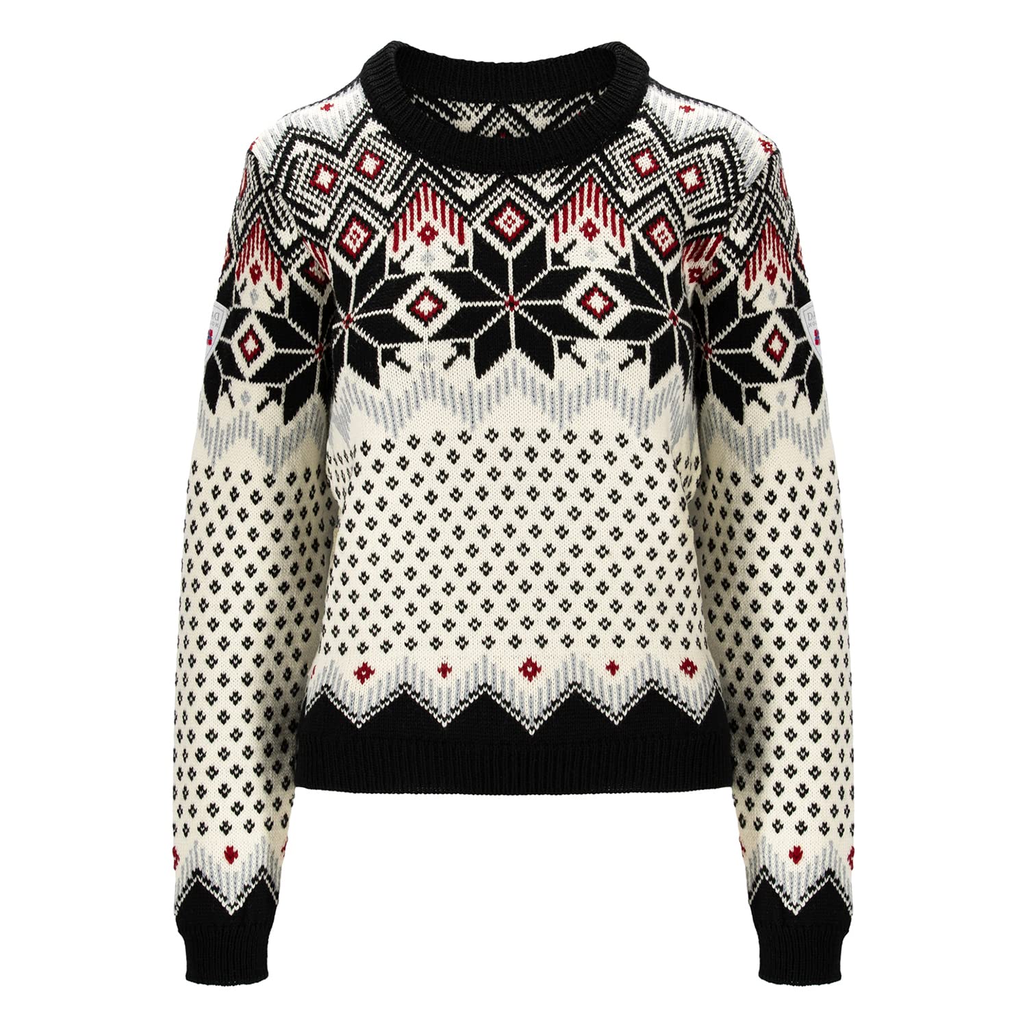Dale of Norway Vilja Women's 100% Lightweight Wool Crewneck Pullover Sweater - Warm Winter Knitwear for Skiing, Hiking & Casual Outfits