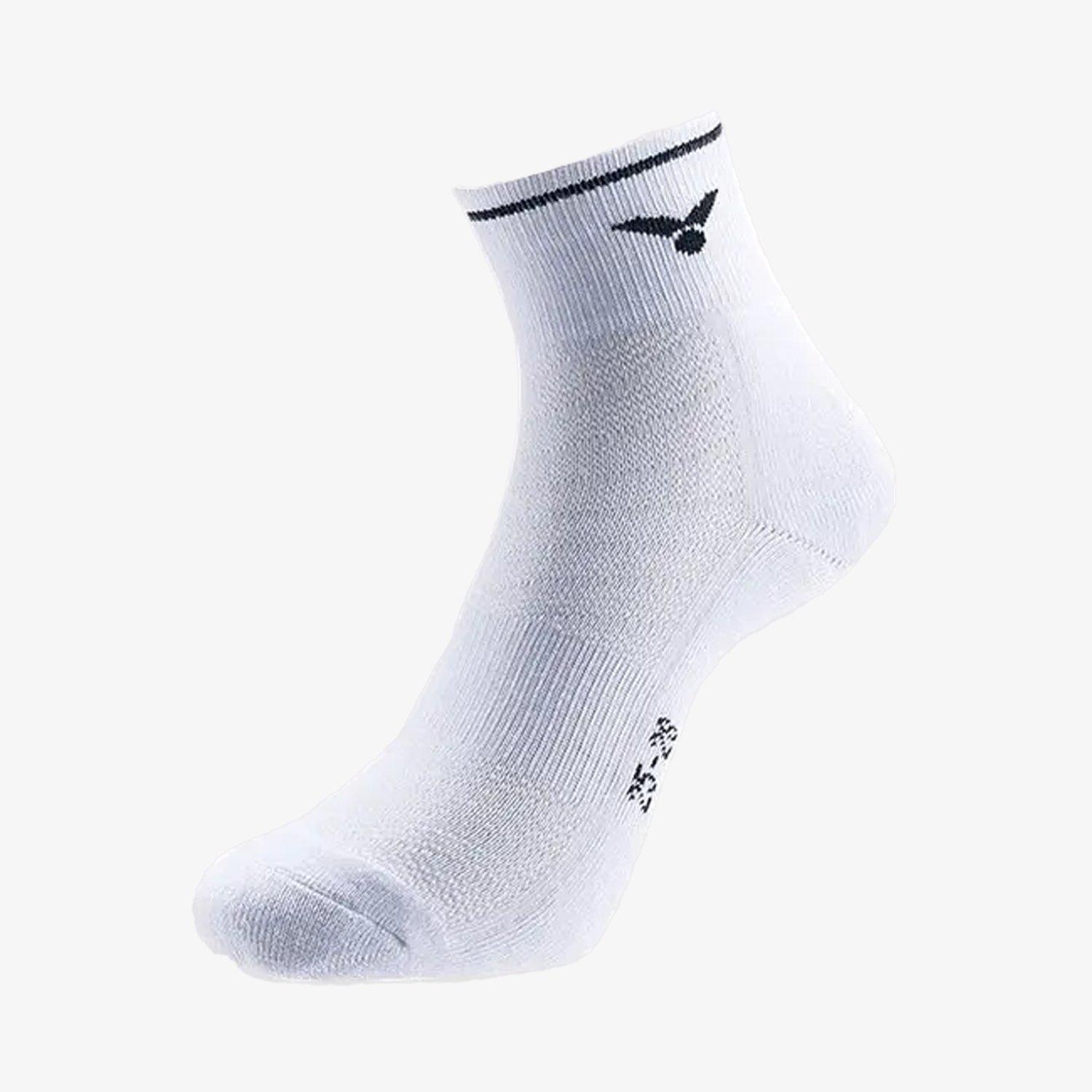 Victor Men's Sport Socks SK127 C (Black) 2 Pairs - Breathable Athletic Socks for Running, Gym & Outdoor Activities