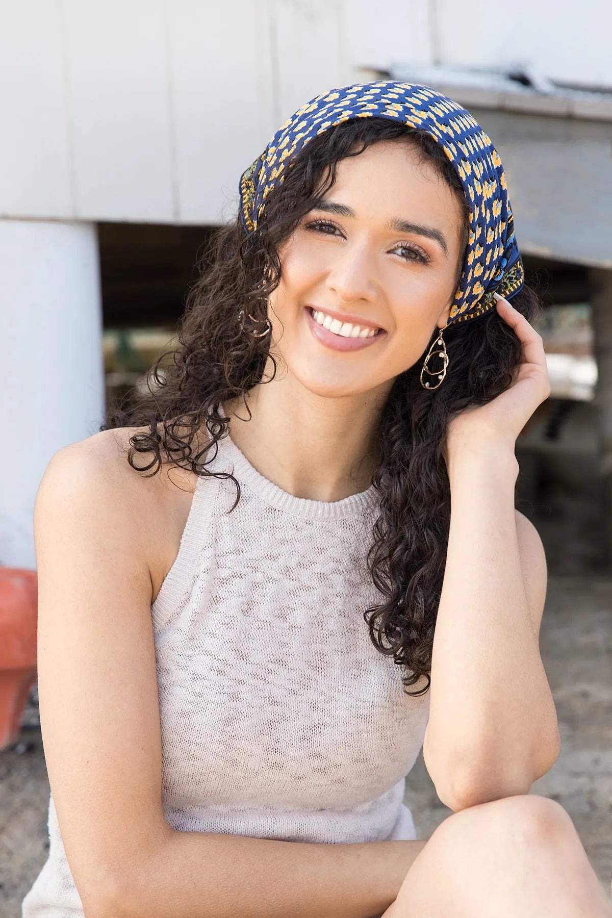Stylish Bold Print Bandana for Men & Women - Trendy Cotton Fashion Accessory for Outdoor, Music Festivals & Everyday Wear