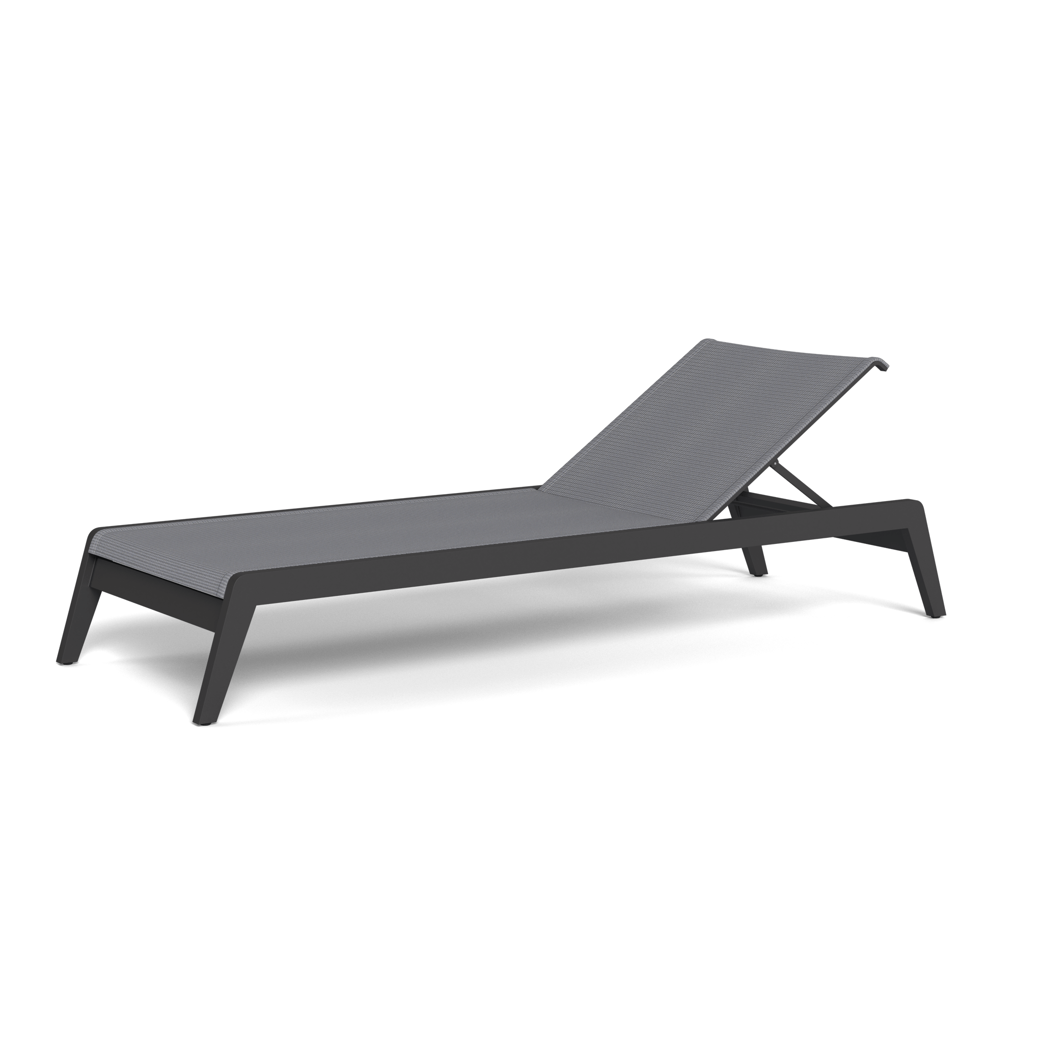 Pacific Aluminum Angled Sun Lounge Chair - Adjustable Reclining Outdoor Patio Furniture for Poolside, Beach & Backyard Relaxation