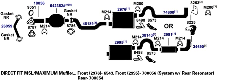 AP Exhaust Muffler 700056 - For Car & Truck Exhaust Systems