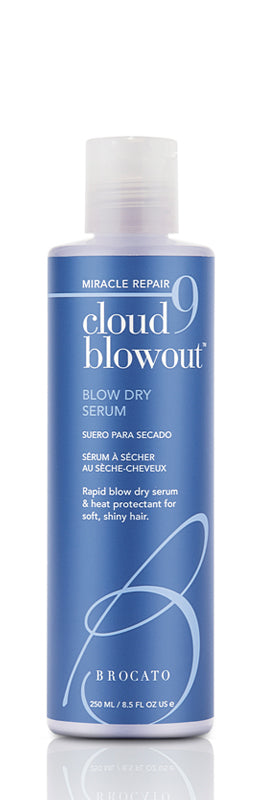 BROCATO Cloud 9 Blowout Miracle Repair Blow Dry Serum - Heat Protectant & Frizz Control for Smooth, Shiny Hair | Salon-Quality Styling at Home