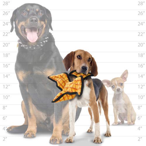 TUFFY Dinosaur Pterodactyl Dog Toy - Ultra Durable Chew Proof Squeaky Plush for Aggressive Chewers - 2 Pack Interactive Puppy Toys for Tug, Fetch & Water Play - Machine Washable Floating Dog Toys for Pool, Beach & Outdoor Fun