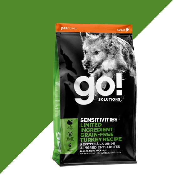 Go! Solutions Sensitivities Limited Ingredient Grain-Free Turkey Recipe Dry Dog Food - Hypoallergenic & Digestive Support for Dogs with Food Allergies - Perfect for Sensitive Stomachs & Skin Issues