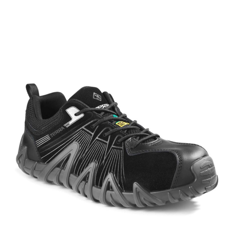 Terra Spider X Unisex Lightweight SD Composite Toe Work Shoes - Slip Resistant & Comfortable Safety Footwear for Construction, Warehouse & Industrial Work (Grey)