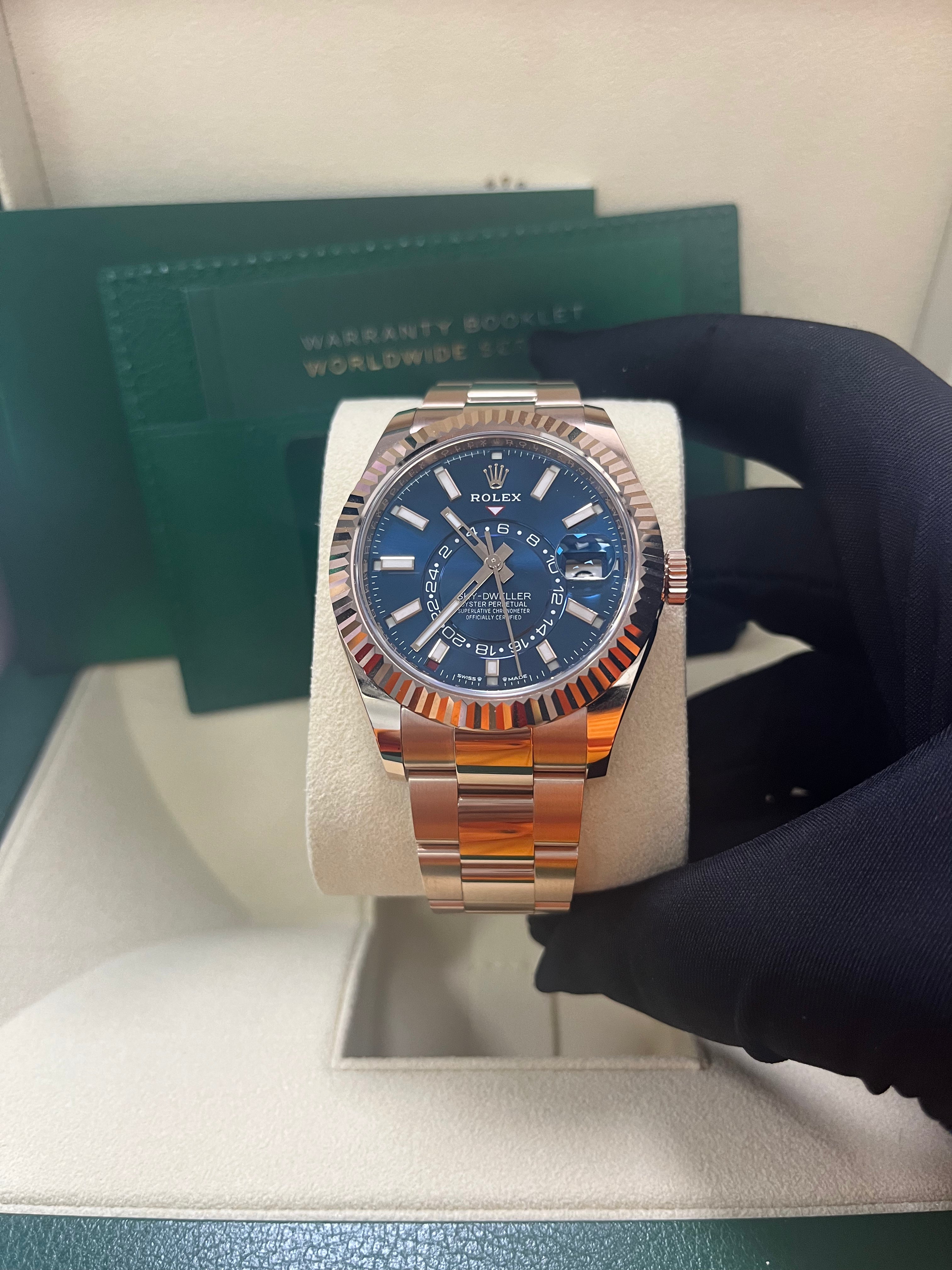 Rolex Sky-Dweller Men's Watch with Blue Dial & Oyster Bracelet - Ref. 336935 | Luxury Automatic Watch for Business, Travel & Special Occasions