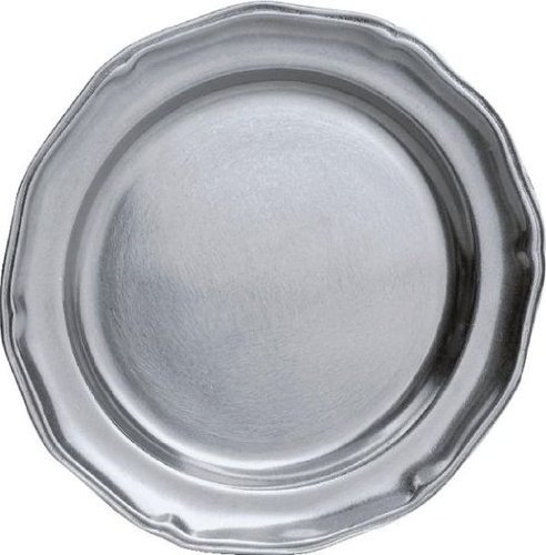 2-Pack Handcrafted English Statesmetal Charger Plates - 12 Inch Elegant Dining Decor for Weddings, Parties & Formal Events