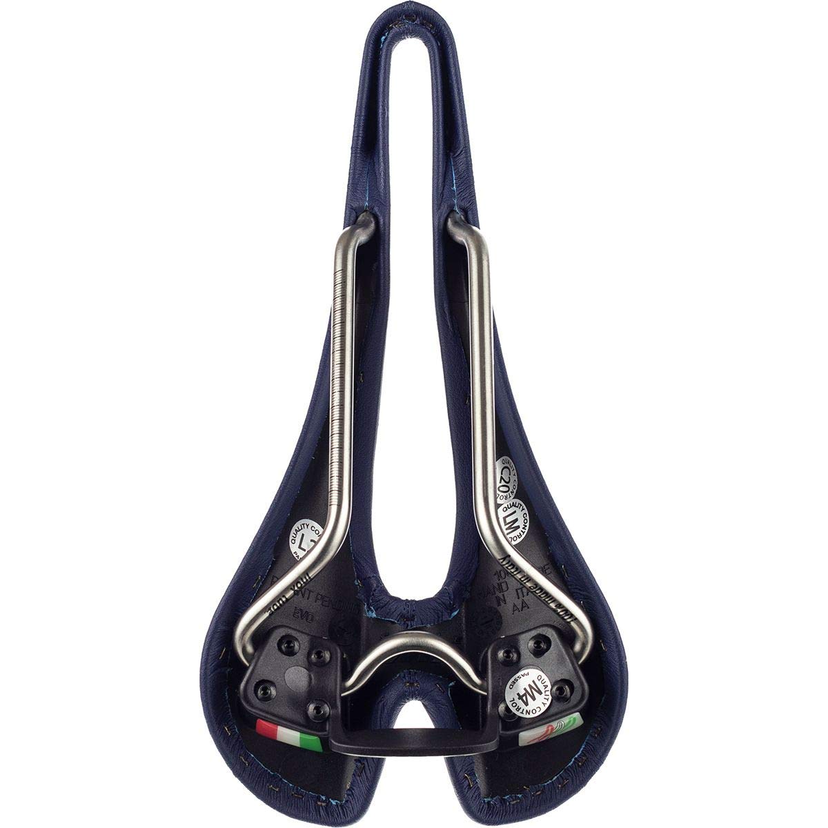 Selle SMP Evolution Blue Bike Saddle - Lightweight & Comfortable Cycling Seat for Road & Mountain Bikes - Perfect for Long Distance Rides & Commuting
