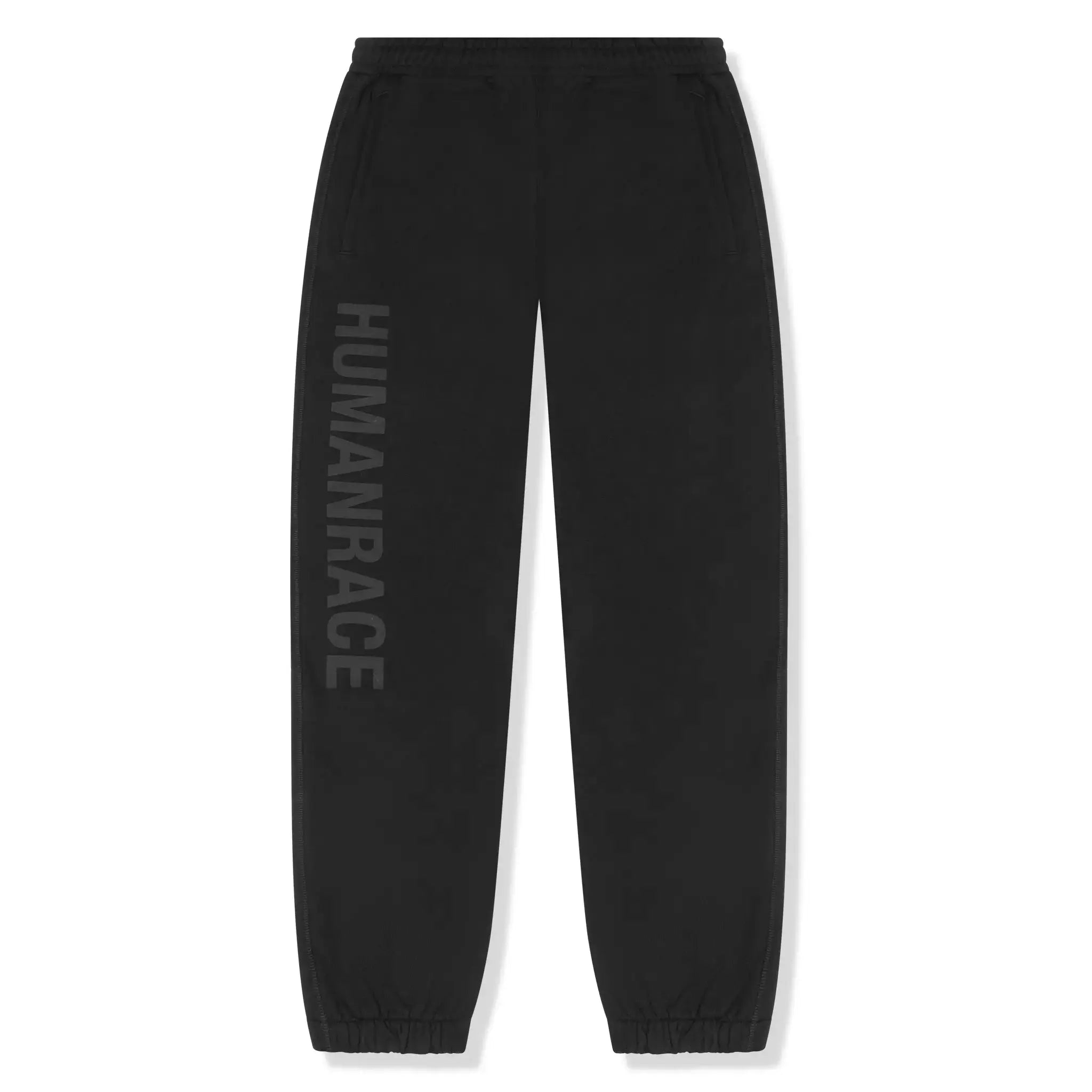 Human Race Jet Black Sweatpants for Men - Comfortable Athletic Joggers with Elastic Waistband - Perfect for Gym, Running, and Casual Wear