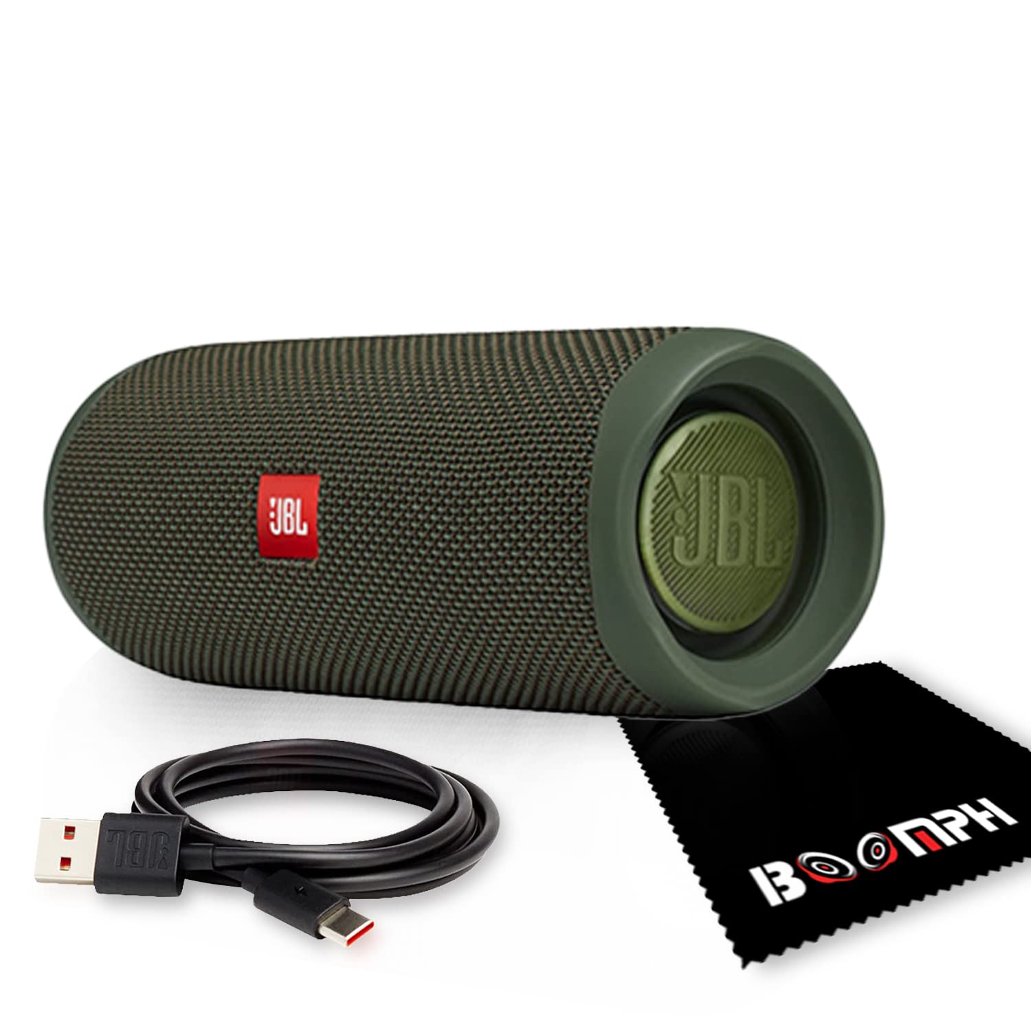 JBL Flip 5 Portable Bluetooth Speaker - Wireless Waterproof IPX7 Speaker with Rich Bass, 12 Hours Playtime - Perfect for Pool Parties, Beach Outings & Outdoor Adventures (Green)