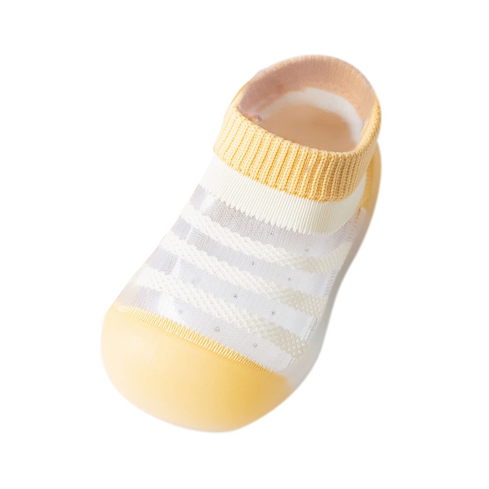 Breathable Soft Sole Baby Shoes for Toddlers 5-36 Months - Striped Rubber Socks Slippers for Boys & Girls | Perfect for Summer Play, Indoor Crawling & Outdoor Walks