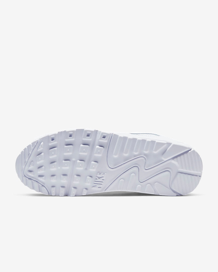 Nike Air Max 90 Running Shoes - White & Wolf Grey Colorway | Classic Cushioned Sneakers for Men & Women | Perfect for Jogging, Gym Workouts & Casual Streetwear
