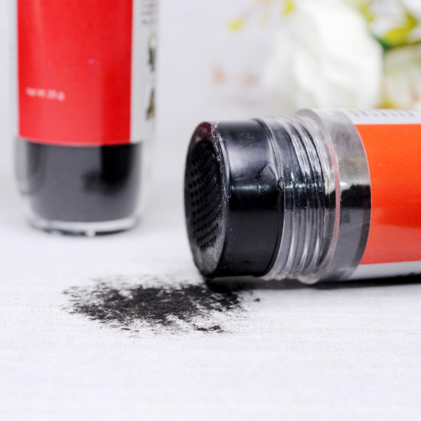 Kabello Fiber Hair Powder for Men & Women - Natural Hair Thickening & Bald Spot Coverage - 15g Brown | Instant Volume & Confidence for Daily Styling & Special Occasions