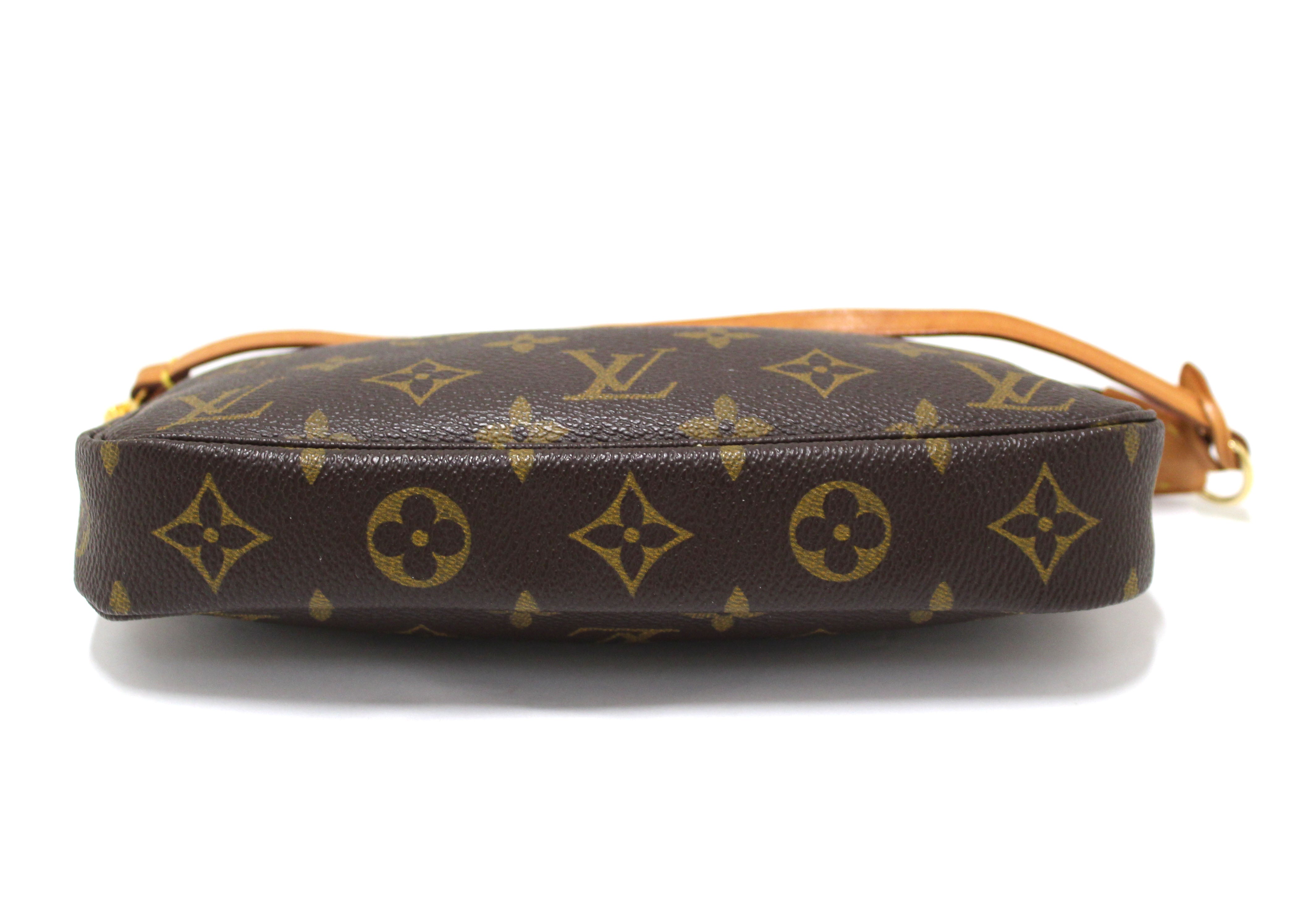Authentic Louis Vuitton Monogram Pochette Accessories Bag - Luxury Crossbody Clutch for Women, Perfect for Parties, Date Nights & Everyday Use