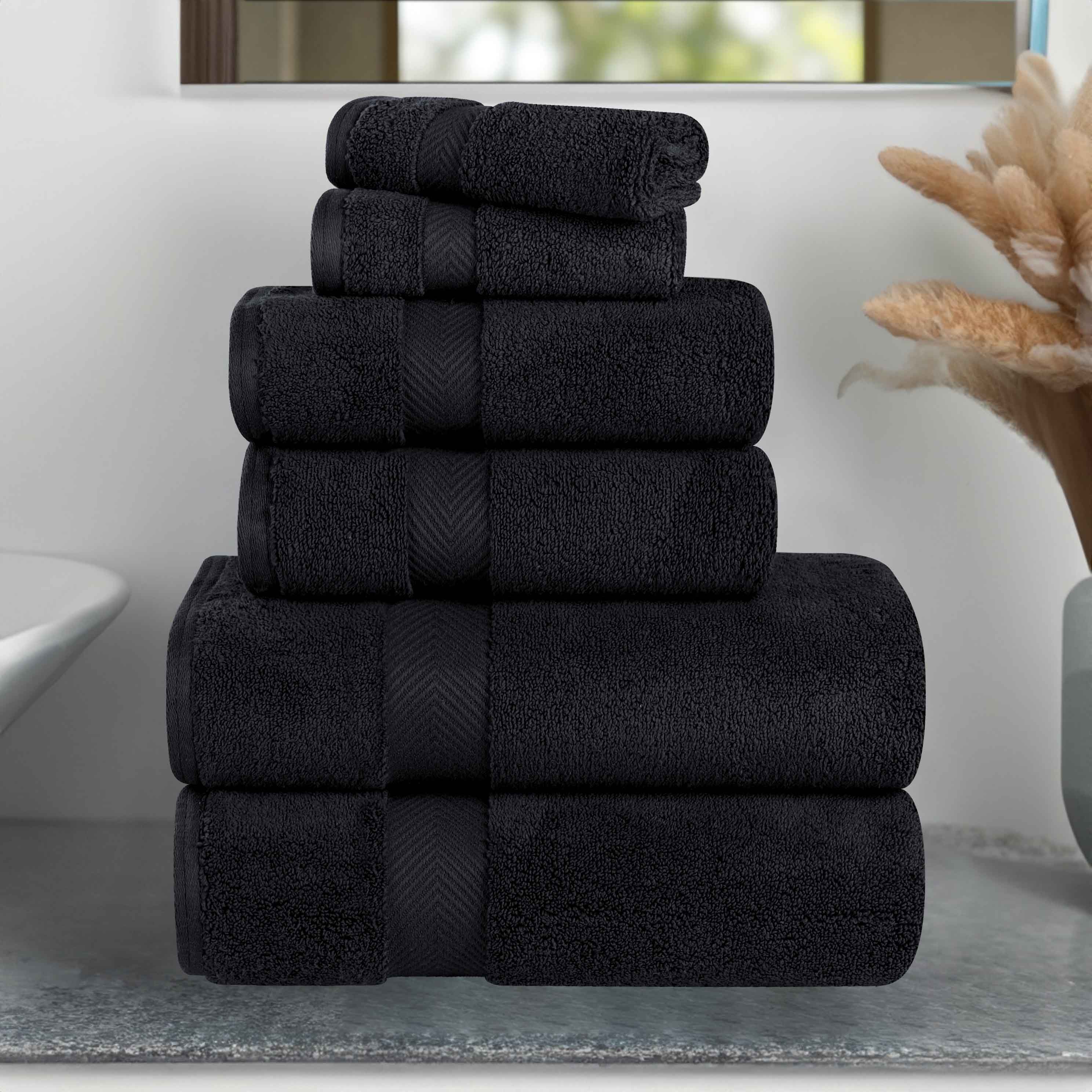 Premium 6-Piece Zero Twist Cotton Towel Set - Ultra Soft, Absorbent & Quick-Drying Bath Towels for Spa, Gym, and Luxury Home Use