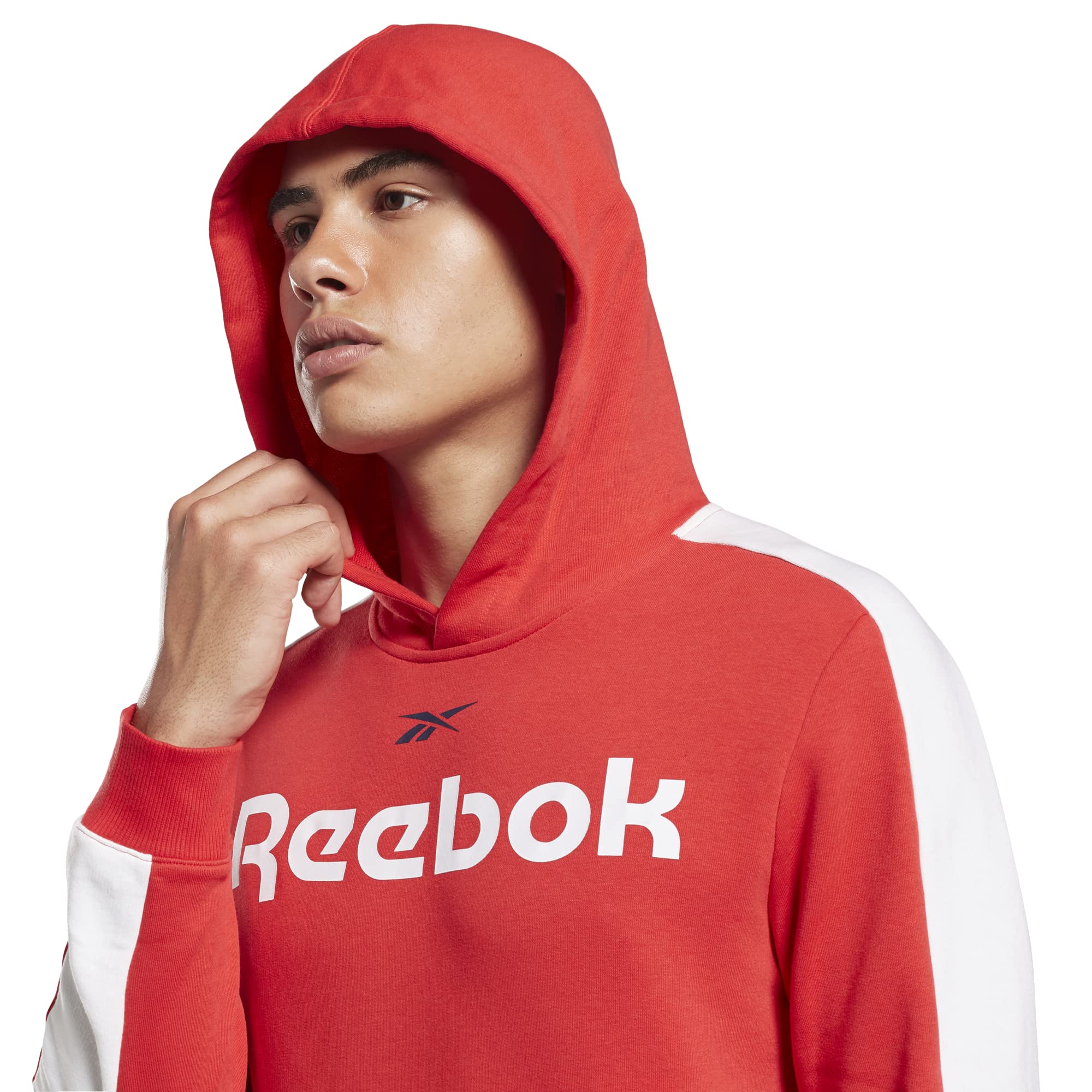 Reebok Men's Training Essentials Graphic Sweatshirt - Comfortable Workout Hoodie for Gym & Casual Wear | Moisture-Wicking Fabric for Active Lifestyles
