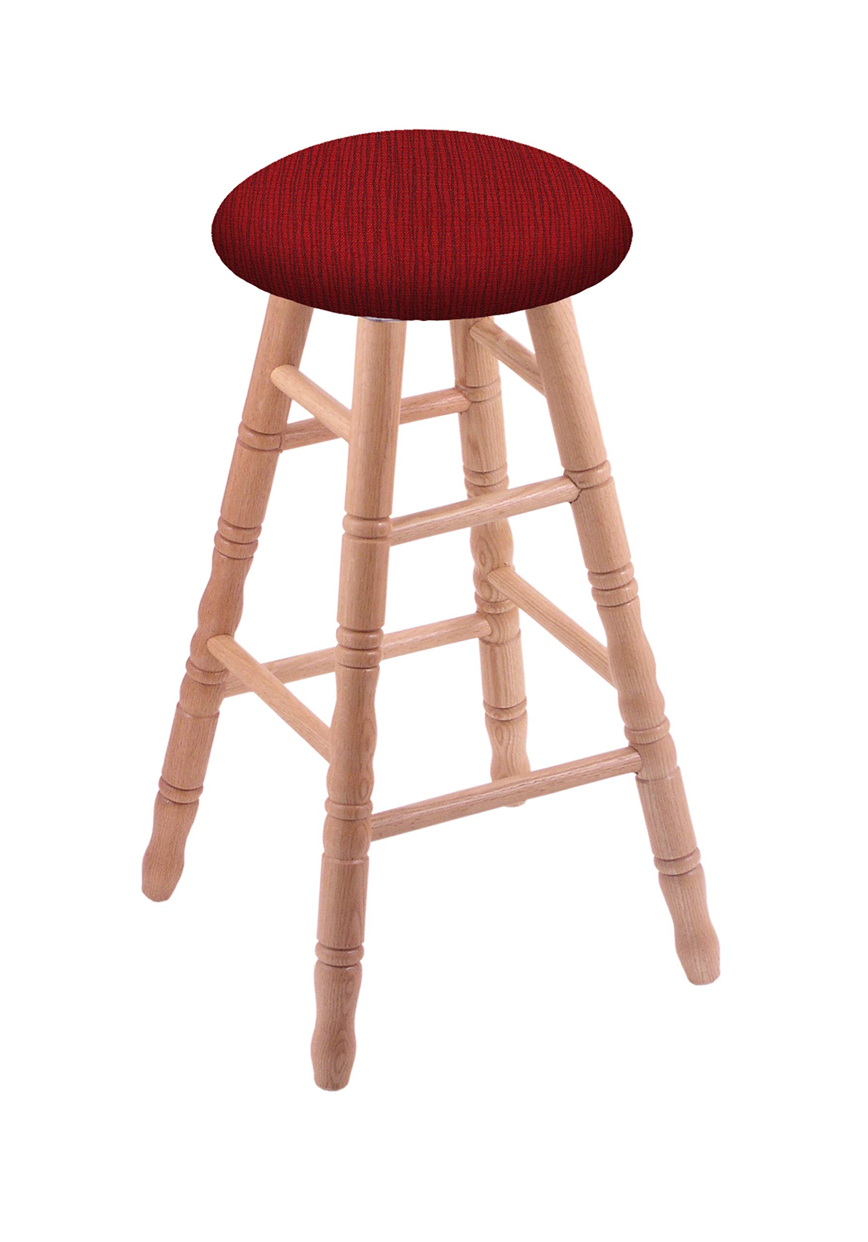 Natural Oak Extra Tall Bar Stool with Graph Ruby Seat - Modern Kitchen Island & Breakfast Bar Stool for Home & Commercial Use