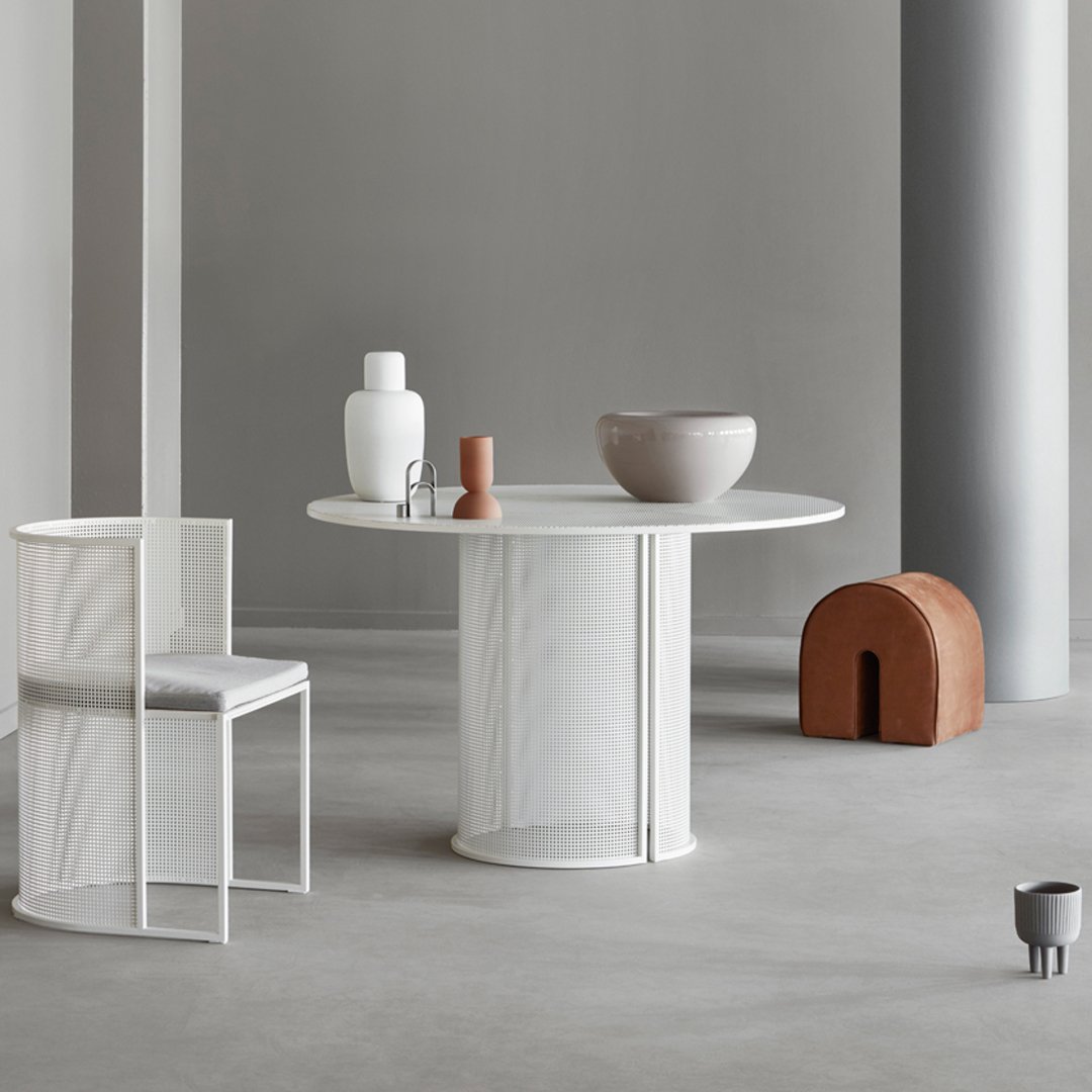 Modern Bauhaus Style Dining Table - Minimalist Wooden Kitchen Table for Small Spaces | Perfect for Dining Rooms, Apartments & Open-Plan Living Areas