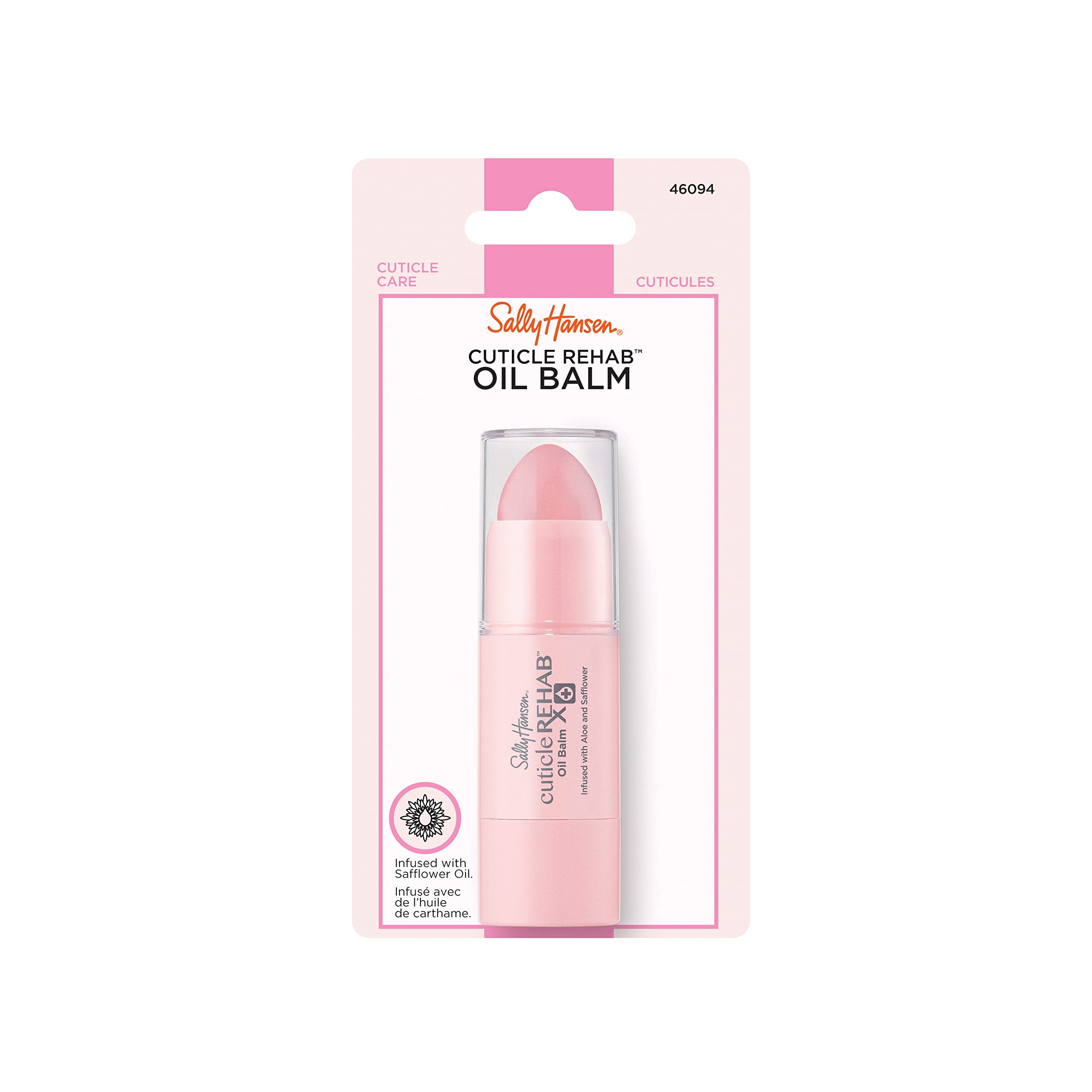 Sally Hansen Cuticle Rehab Oil Balm - Natural Essential Oil & Vitamin E Treatment for Dry Nails & Cuticles | Nourishing & Conditioning Care for Healthy Nails | Perfect for Manicures, Pedicures & At-Home Nail Care