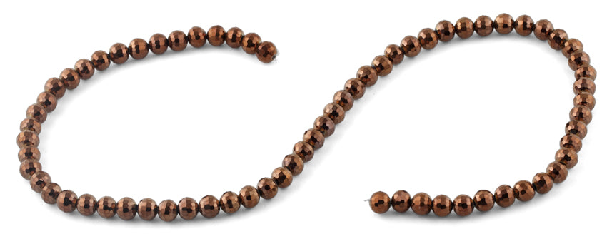 6mm Brown & Blue Round Faceted Crystal Beads for Jewelry Making, DIY Crafts, Bracelets & Necklaces - Premium Czech Glass Beads for Beading Projects