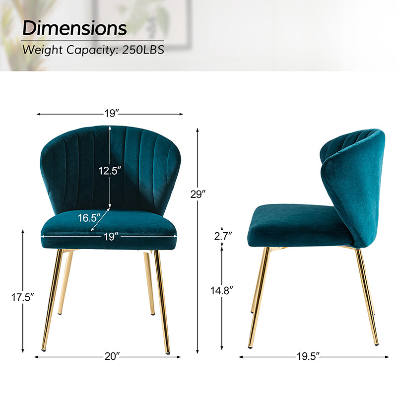 Luxury Aruna Velvet Upholstered Accent Chair - Soft Velvet Fabric, Comfortable Seating for Living Room, Bedroom, or Office - Elegant Home Decor & Stylish Furniture