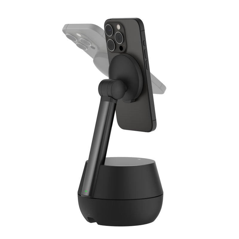 Smartphone Tracking Stand with Dockkit for Streamers, Vloggers & Filmmakers - Hands-Free Live Streaming, Action Videos & Facetime - Perfect for YouTube, TikTok & Social Media Content Creation