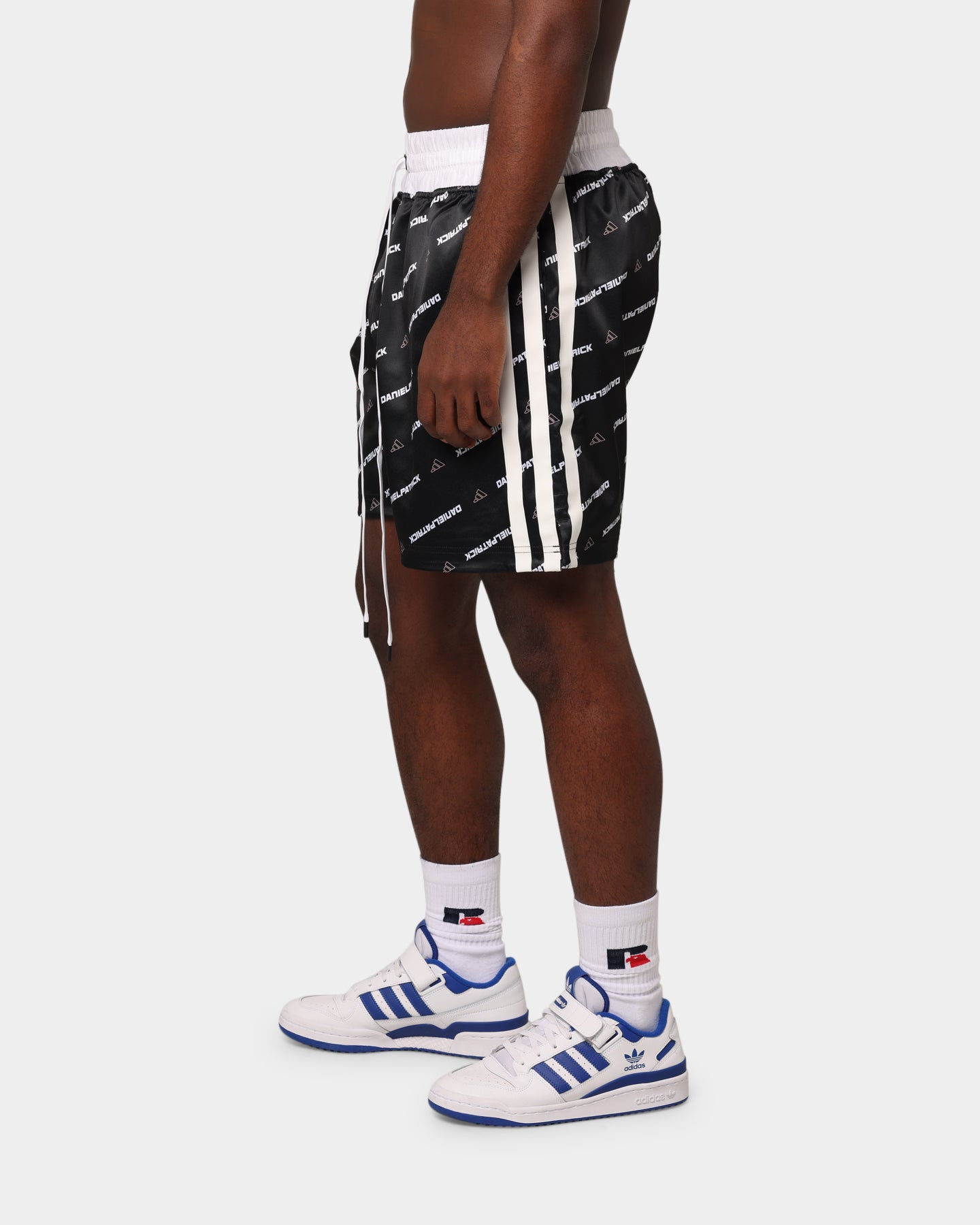 Adidas Daniel Patrick X Adidas All Over Print Shorts - Black Athletic Running Shorts for Men | Gym Workout & Casual Streetwear