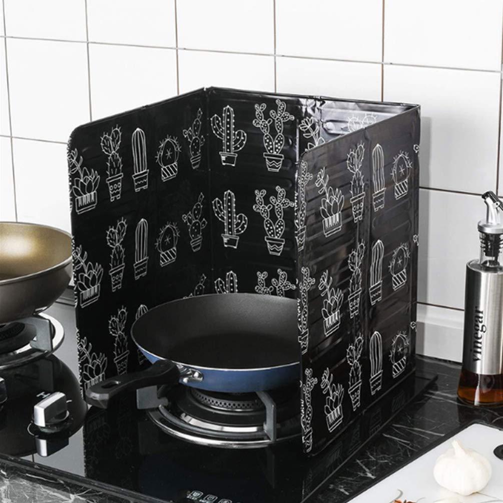 Premium Aluminum Foil Splatter Guard for Gas Stove - Oil Splatter Screen & Griddle Tools Protector - Anti-Splash Cooking Shield for Frying Pans & Skillets - Ideal for Sauteing, Frying, and Grilling at Home